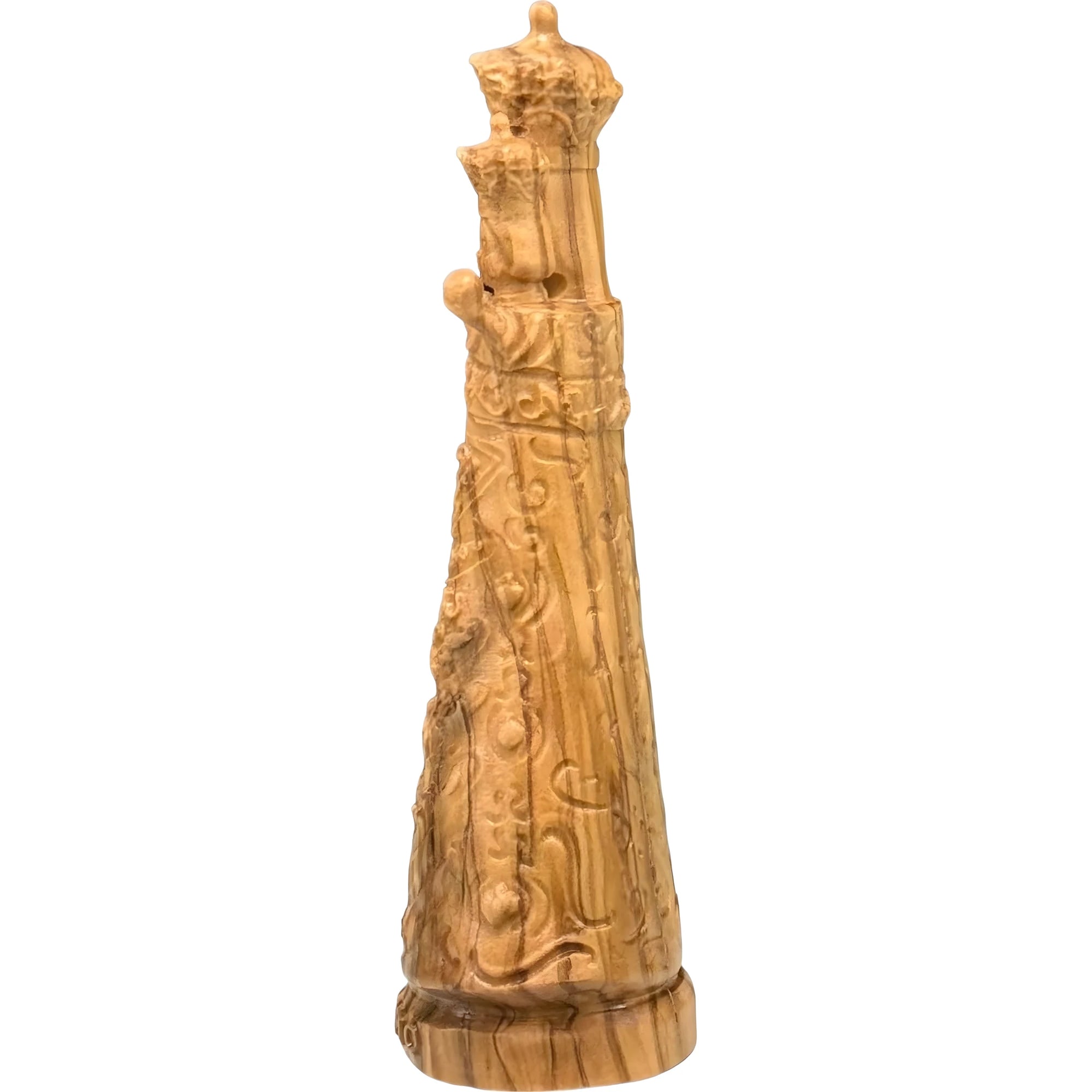 Black Madonna of Loreto in Hand-Carved Wood from Val Gardena