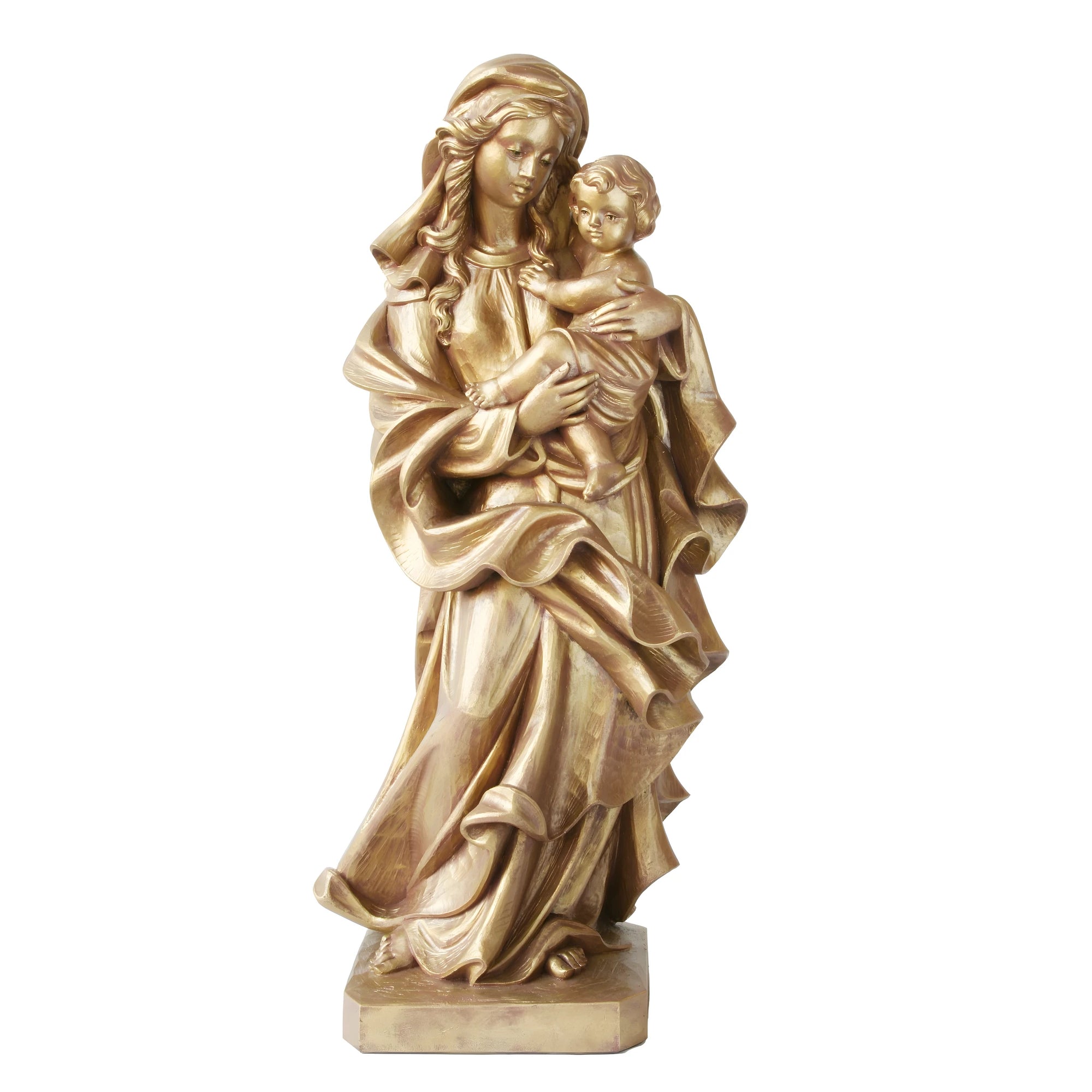 Madonna of the Heart with Child in Fiberglass - color