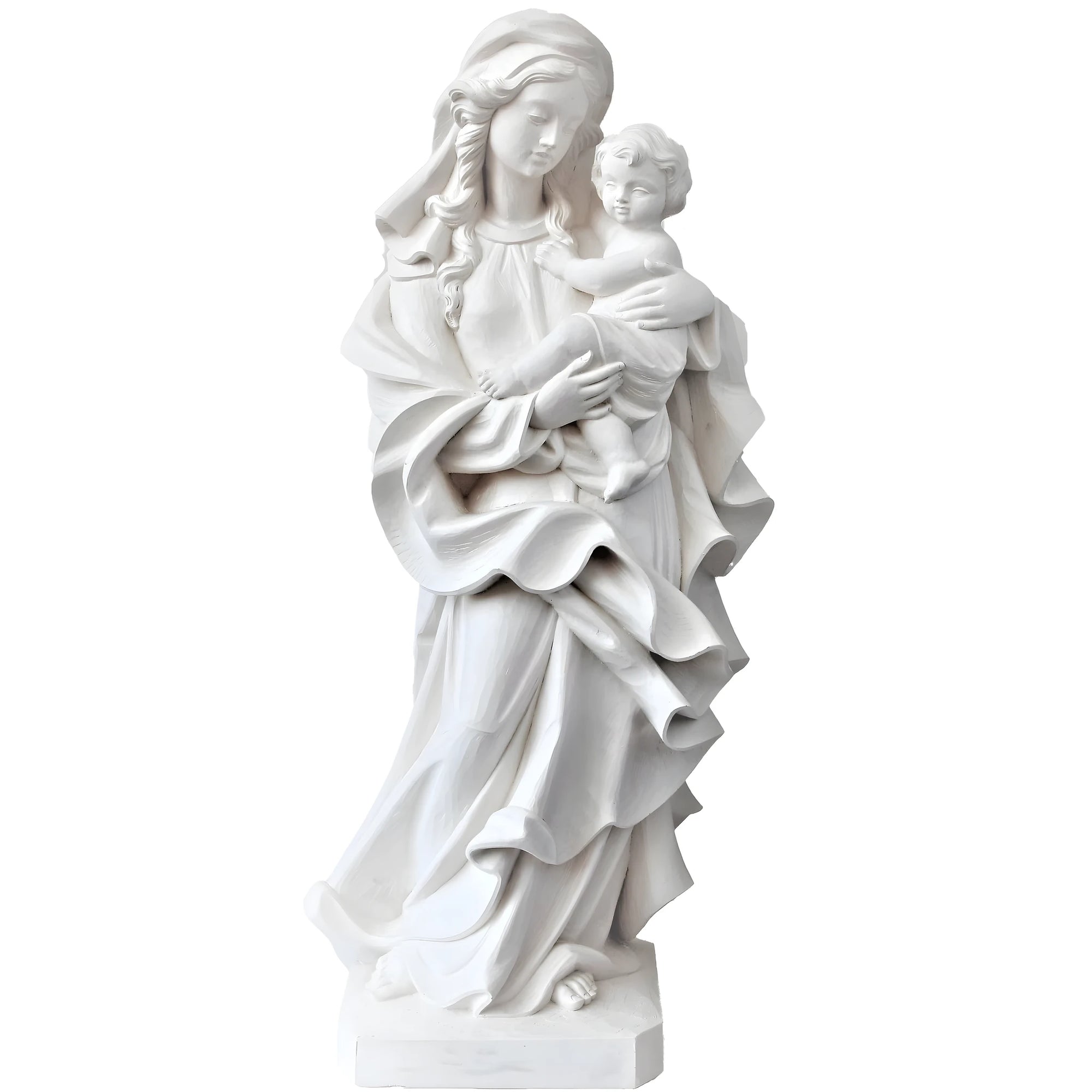 Madonna of the Heart with Child in Fiberglass - color