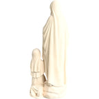 Madone de Lourdes avec Sainte Bernadette Sculptée dans le Bois du Val Gardena