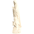 Madone de Lourdes avec Sainte Bernadette Sculptée dans le Bois du Val Gardena