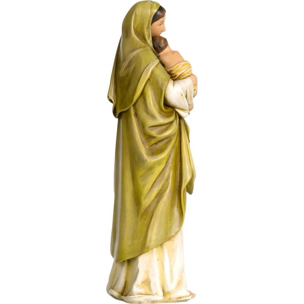 Madonna in Piedi con Bambino e Agnello - Scultura d'Arte Sacra Val Gardena