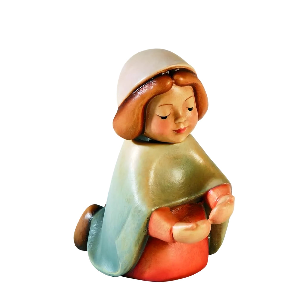 Maria Del Presepe Maple Wood: Handcrafted Sculpture Val Gardena | 10 cm
