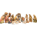 Natività Artigianale in Legno d'Acero – Set Completo con 20 Figure