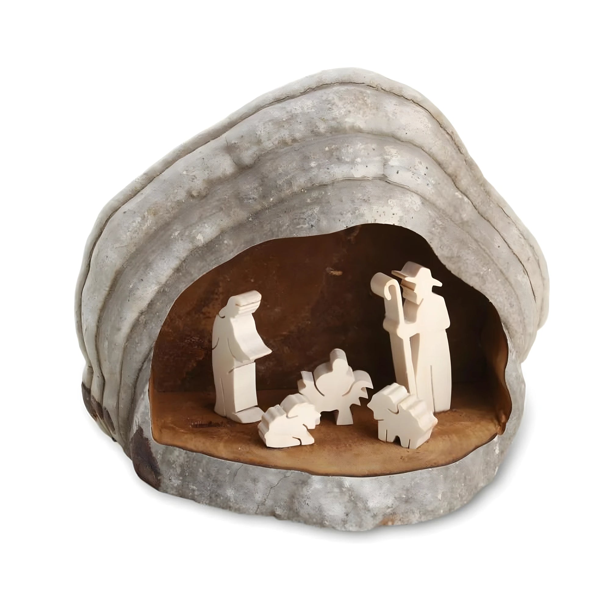 Manjedoura Minimalista em Madeira de Bordo Esculpida em Elemento Natural Val Gardena