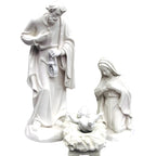 Nativité Val Gardena en Fibre de Verre | Sainte Famille Sculpture Monumentale
