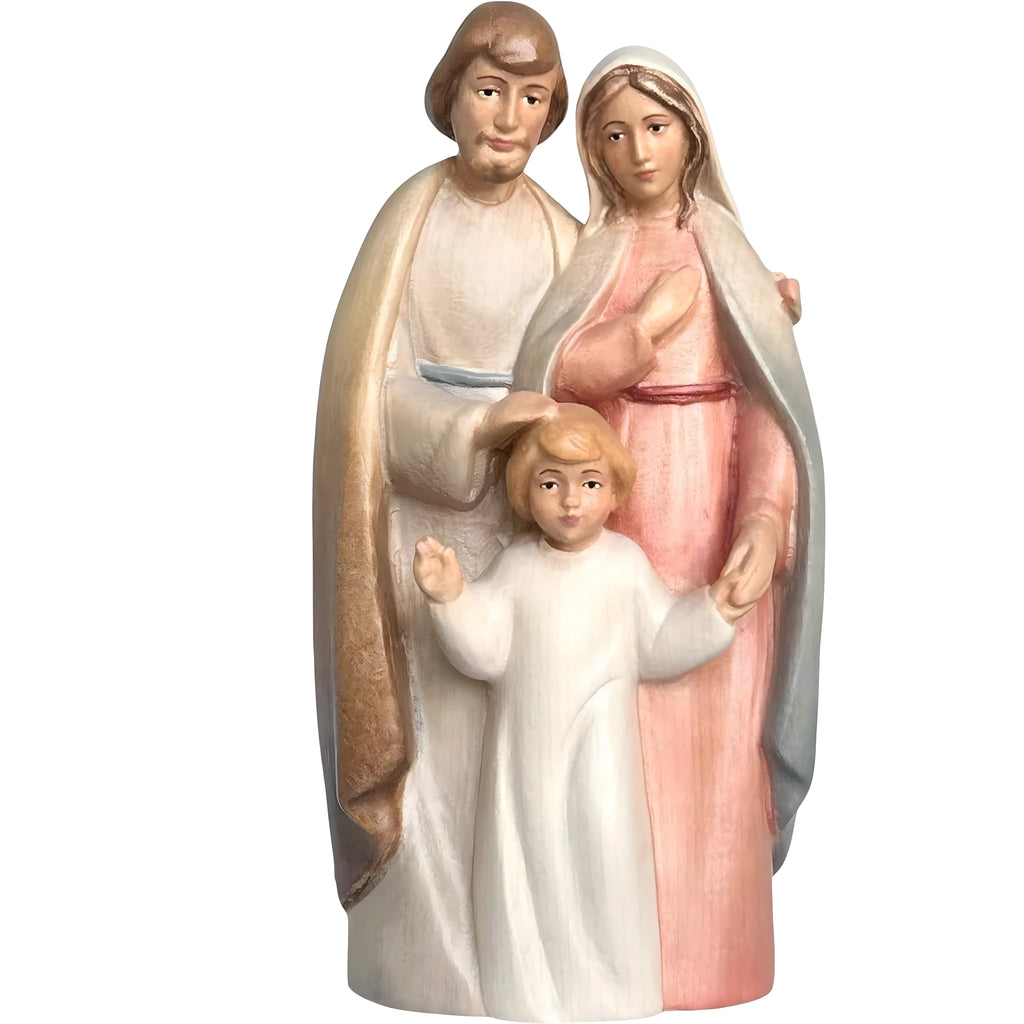 Drewniana Szopka z Figurk w Klonie | Rzeźba Ręcznie Robiona w Val Gardena