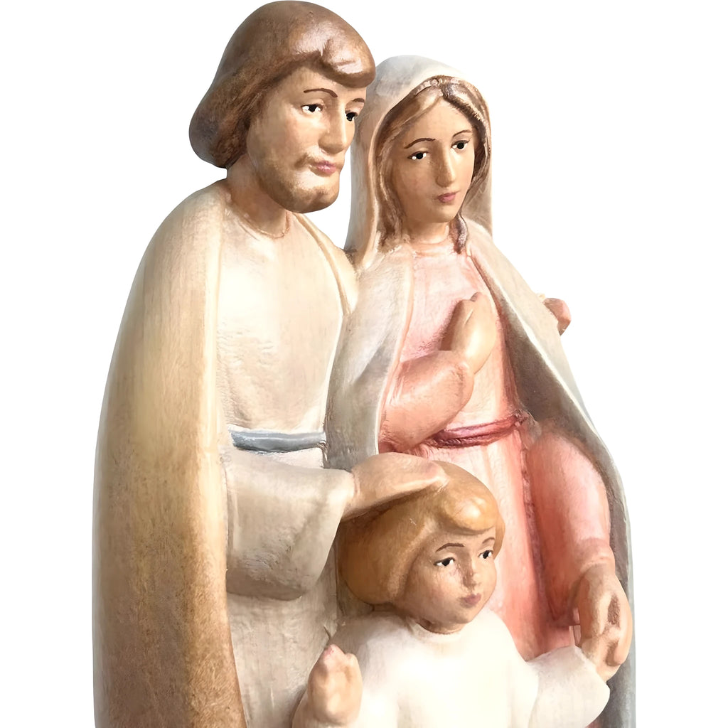 Drewniana Szopka z Figurk w Klonie | Rzeźba Ręcznie Robiona w Val Gardena
