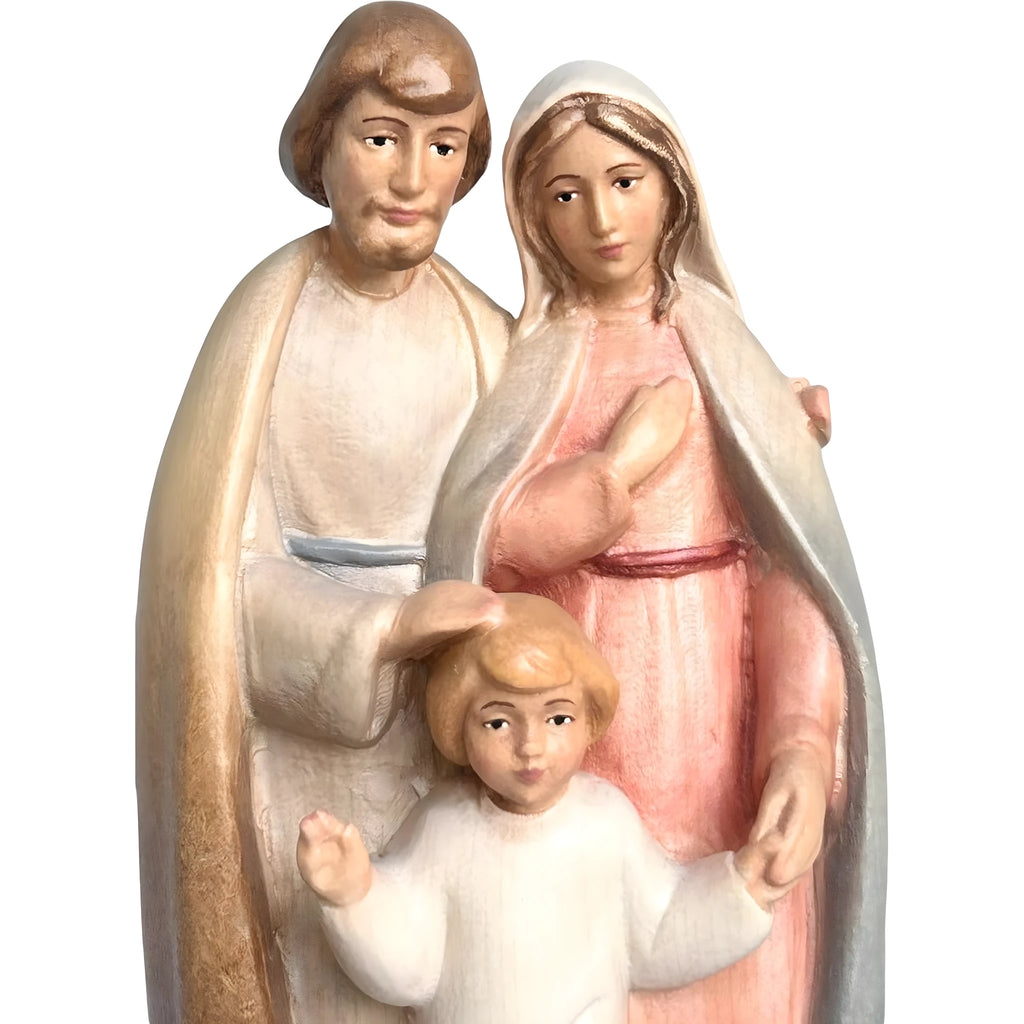 Drewniana Szopka z Figurk w Klonie | Rzeźba Ręcznie Robiona w Val Gardena