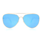 Sonnenbrille Aviator, polarisierte blaue Gläser und Details aus Naturholz