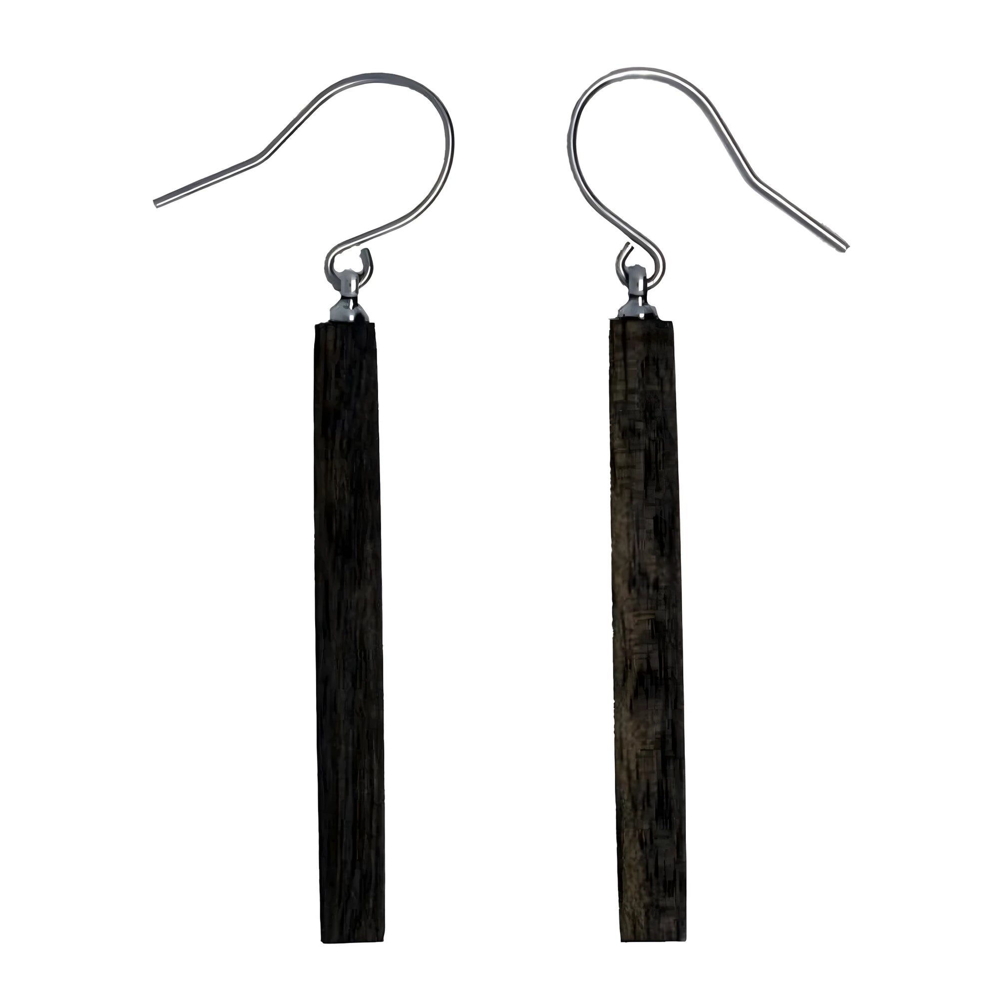 Boucles d'Oreilles Pendante Artisanales en Bois Naturel du Val Gardena