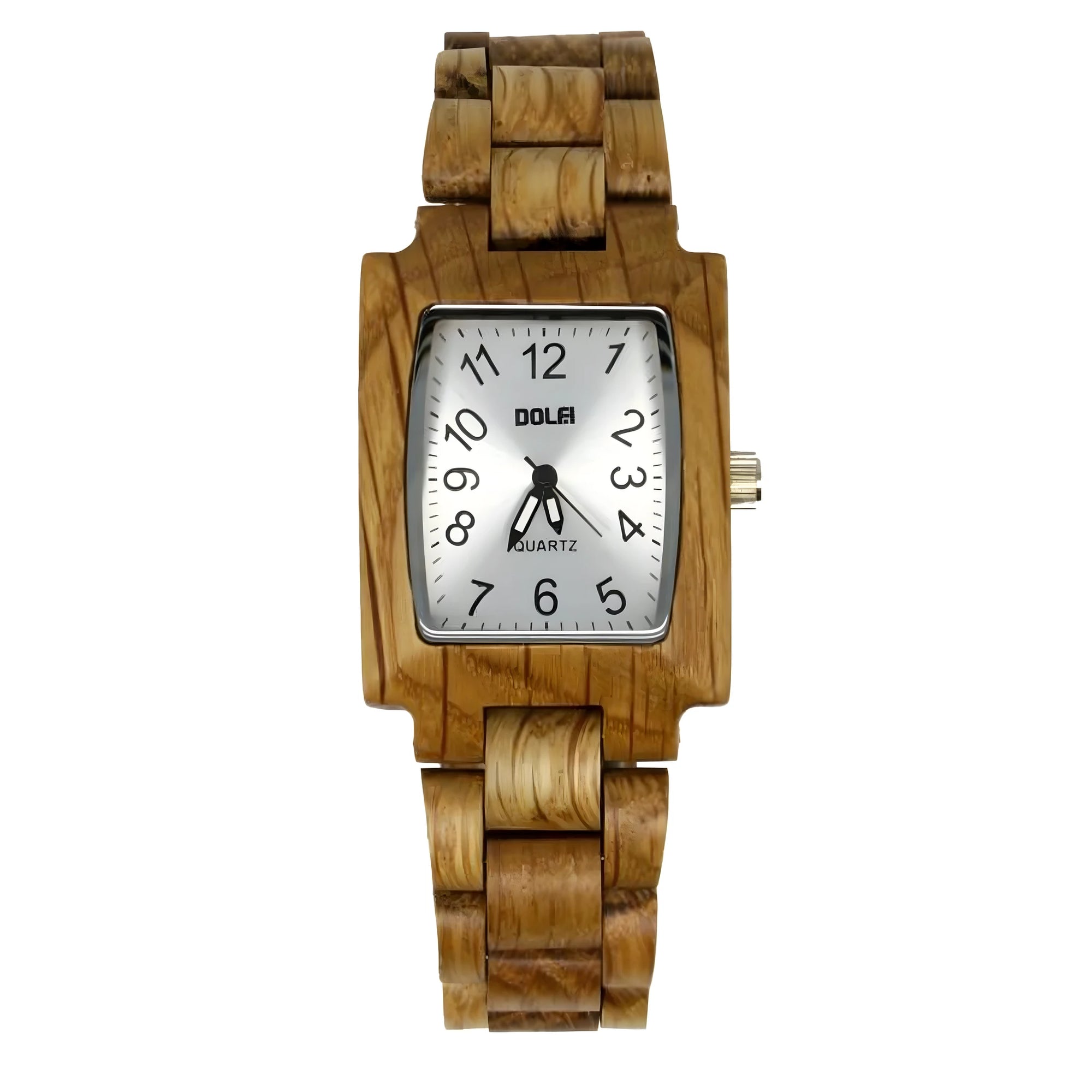 Orologio Donna Rettangolare in Legno Naturale "Eve"