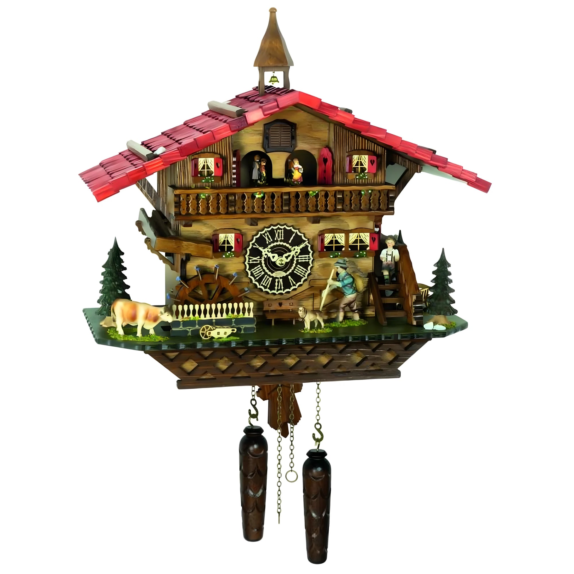 Reloj de Cuco Artesanal Casa Alpina Bailarina - 46 cm