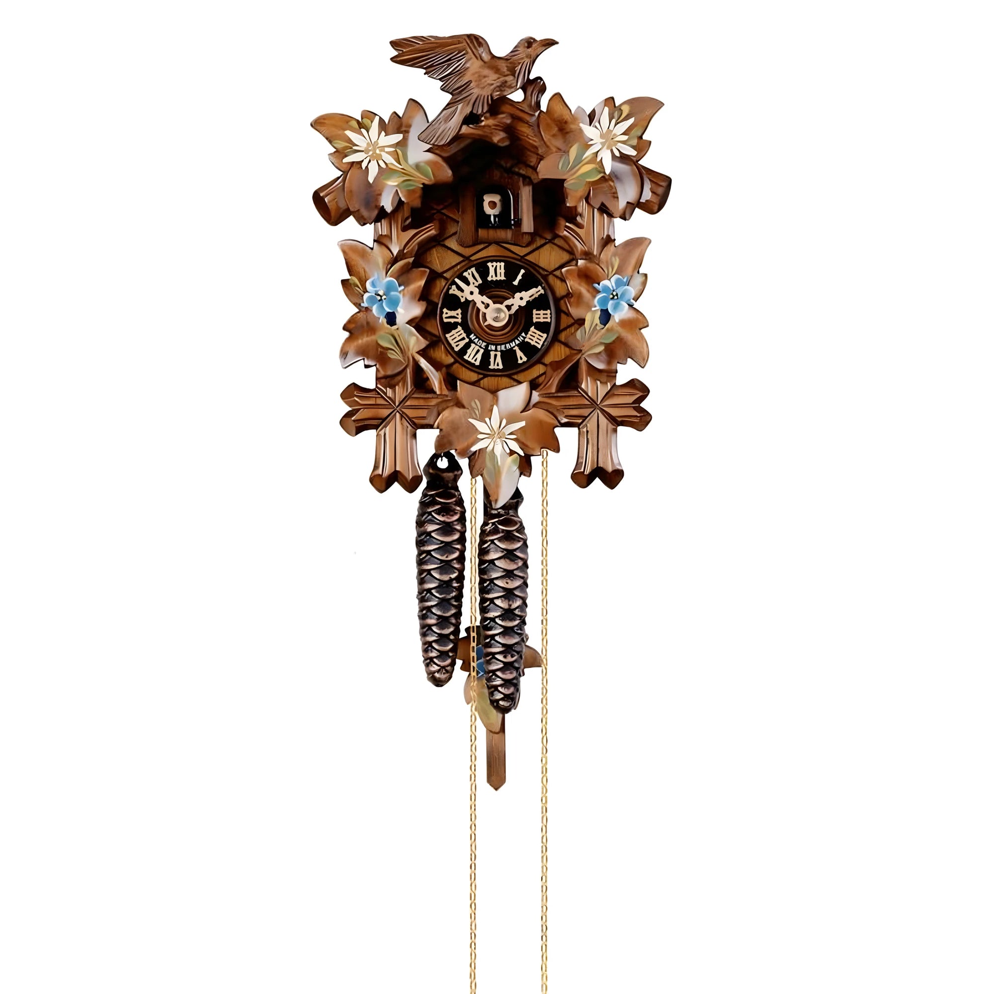 Handcrafted Maple Wood Cuckoo Clock, Black Forest Inspiration