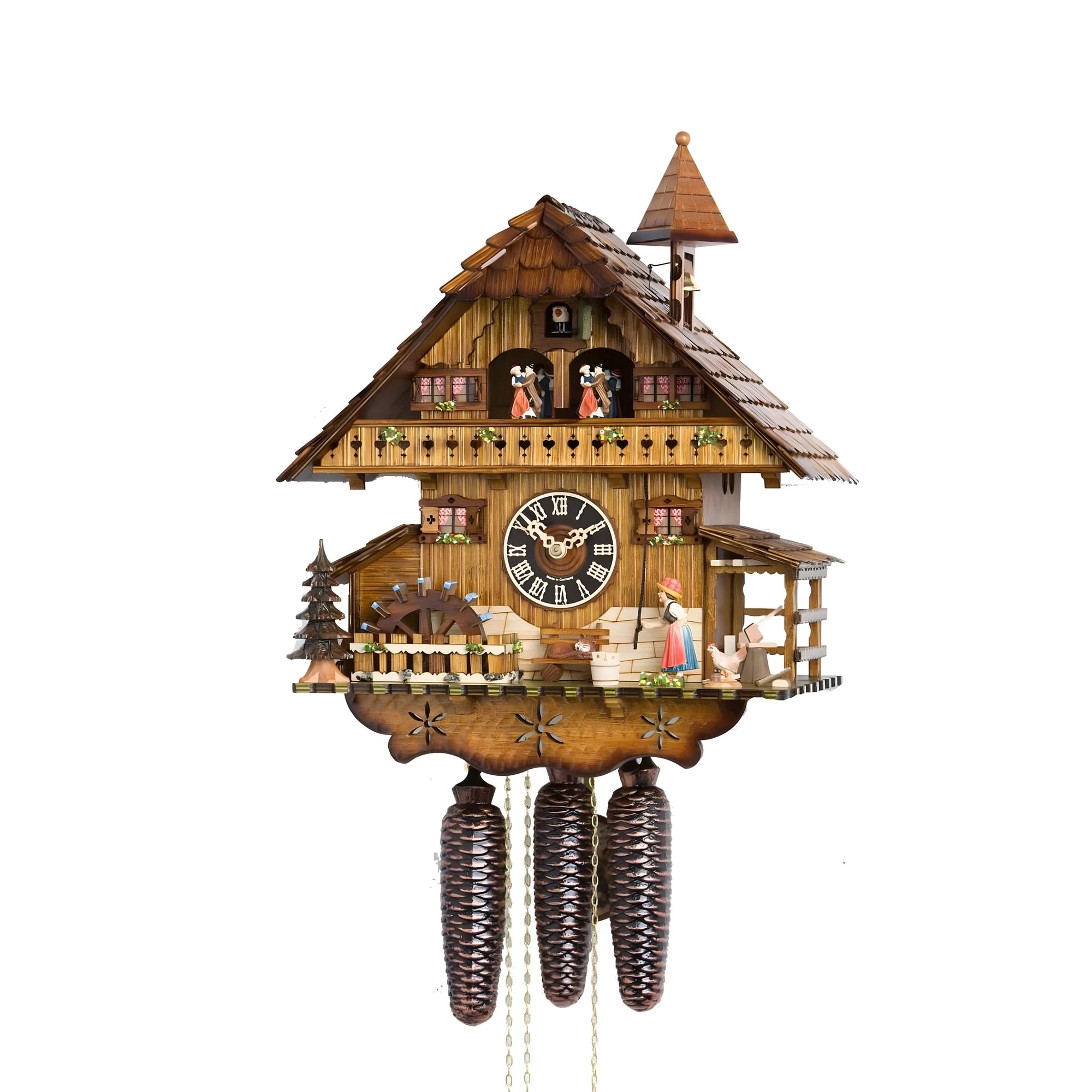 Original Black Forest Cuckoo Clock - Hand Carved Alpine Chalet