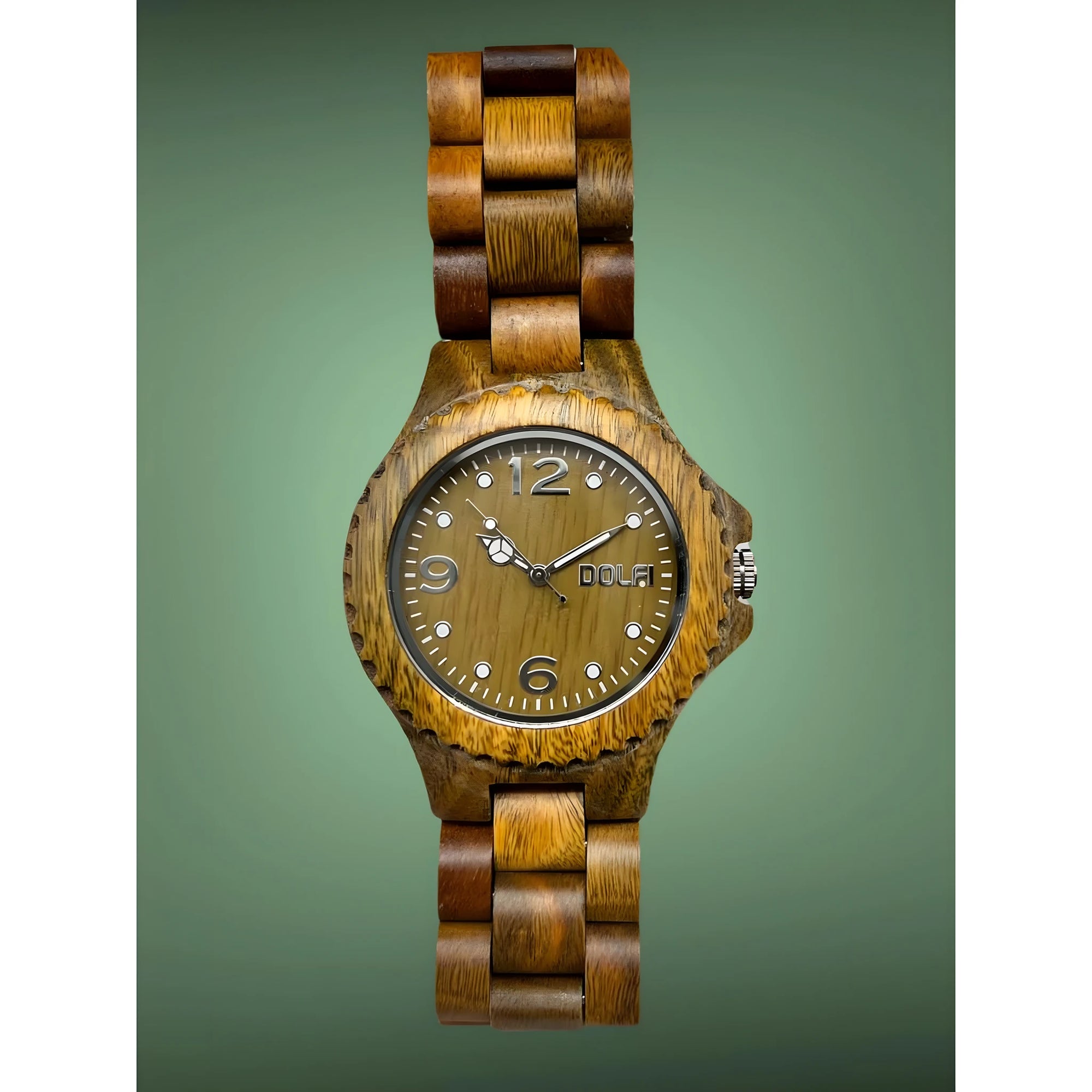 Orologio in Legno Naturale Unisex Modello Dobbie - Design e Passione Artigiana Val Gardena