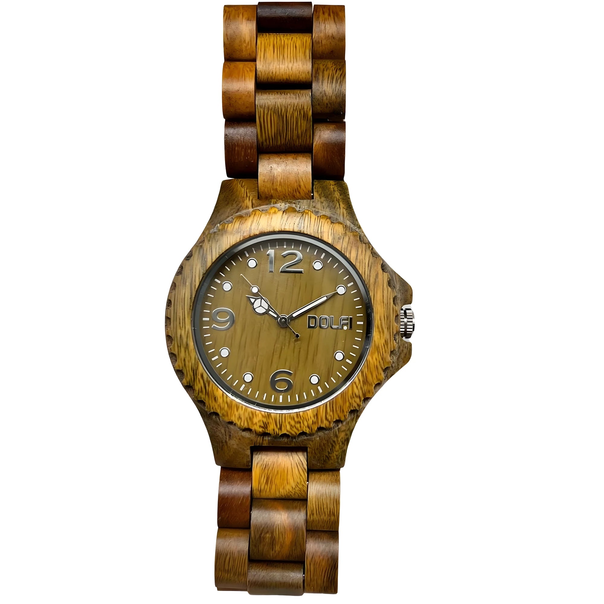 Orologio in Legno Naturale Unisex Modello Dobbie - Design e Passione Artigiana Val Gardena