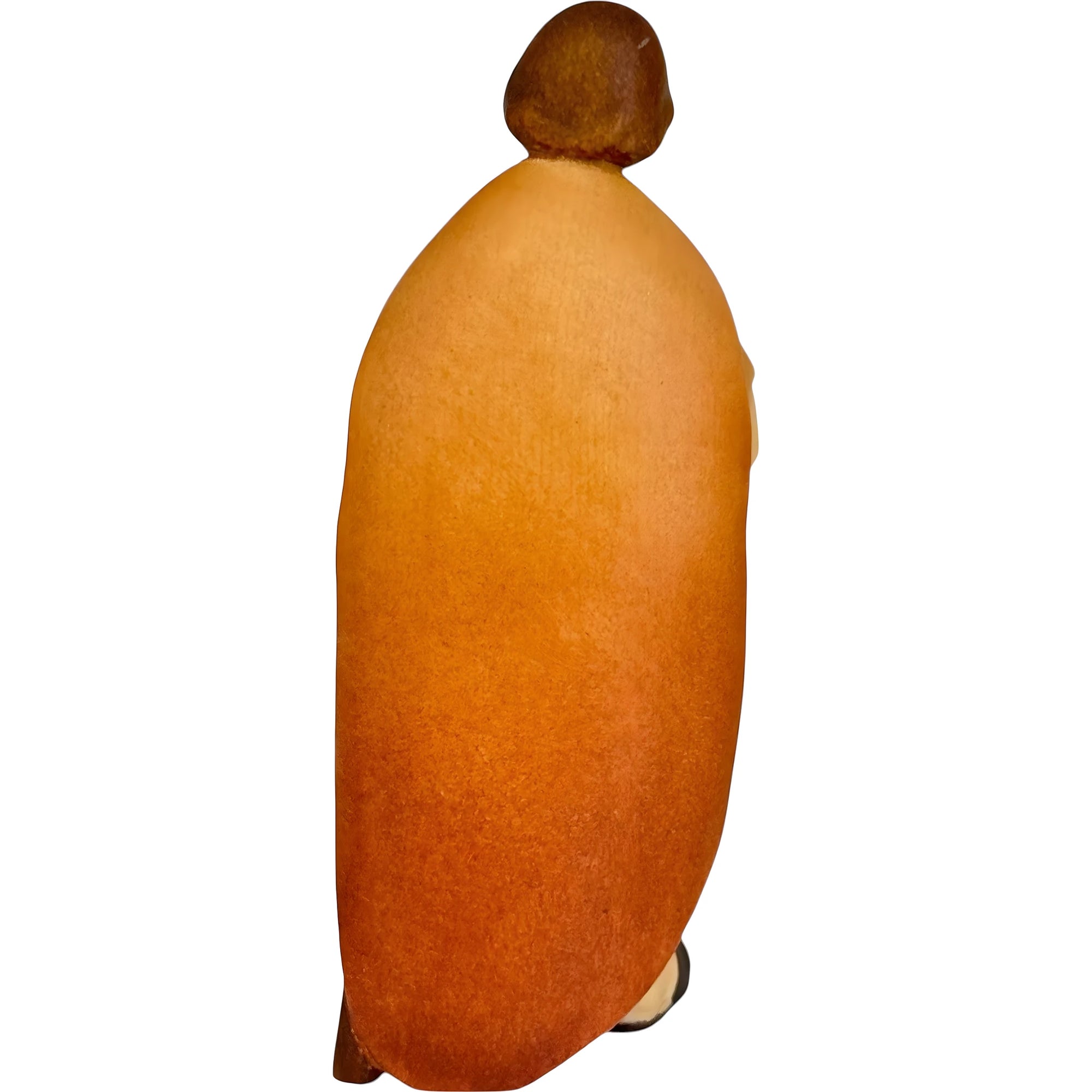 Shepherd with Lamb for Nativity Scene in Carved Wood Val Gardena