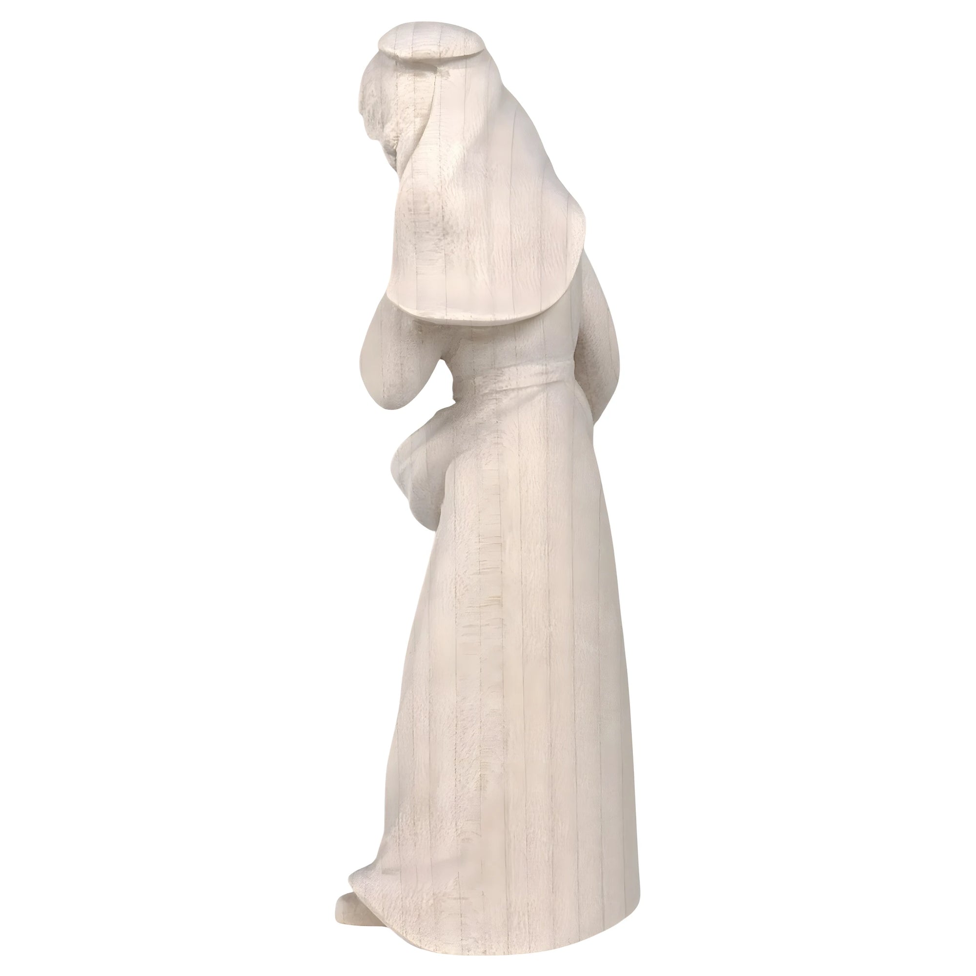 Abundance Shepherdess, Maple Wood Sculpture for Val Gardena nativity scene
