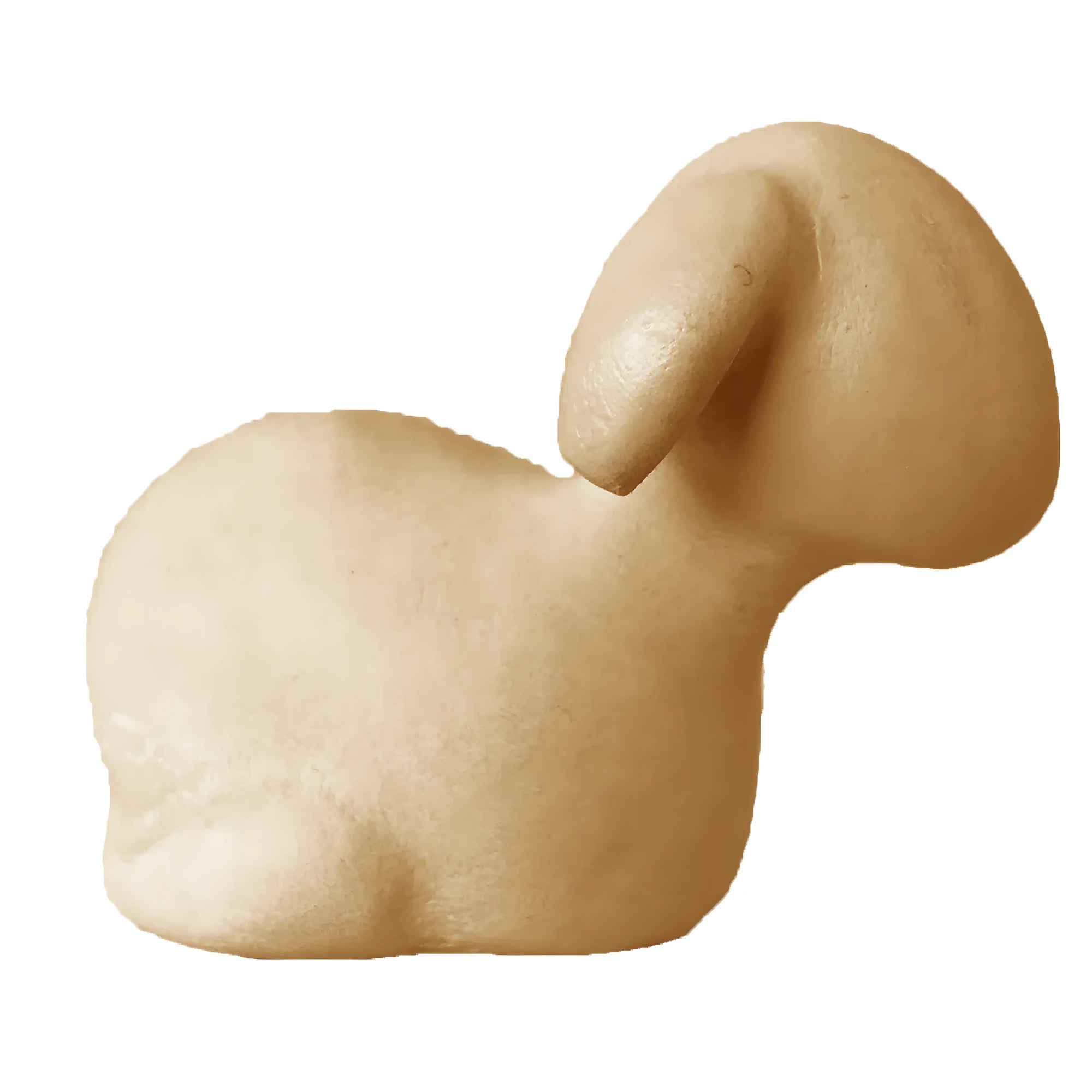 Pecora Stilizzata Seduta per Presepe in Legno d'Acero della Val Gardena