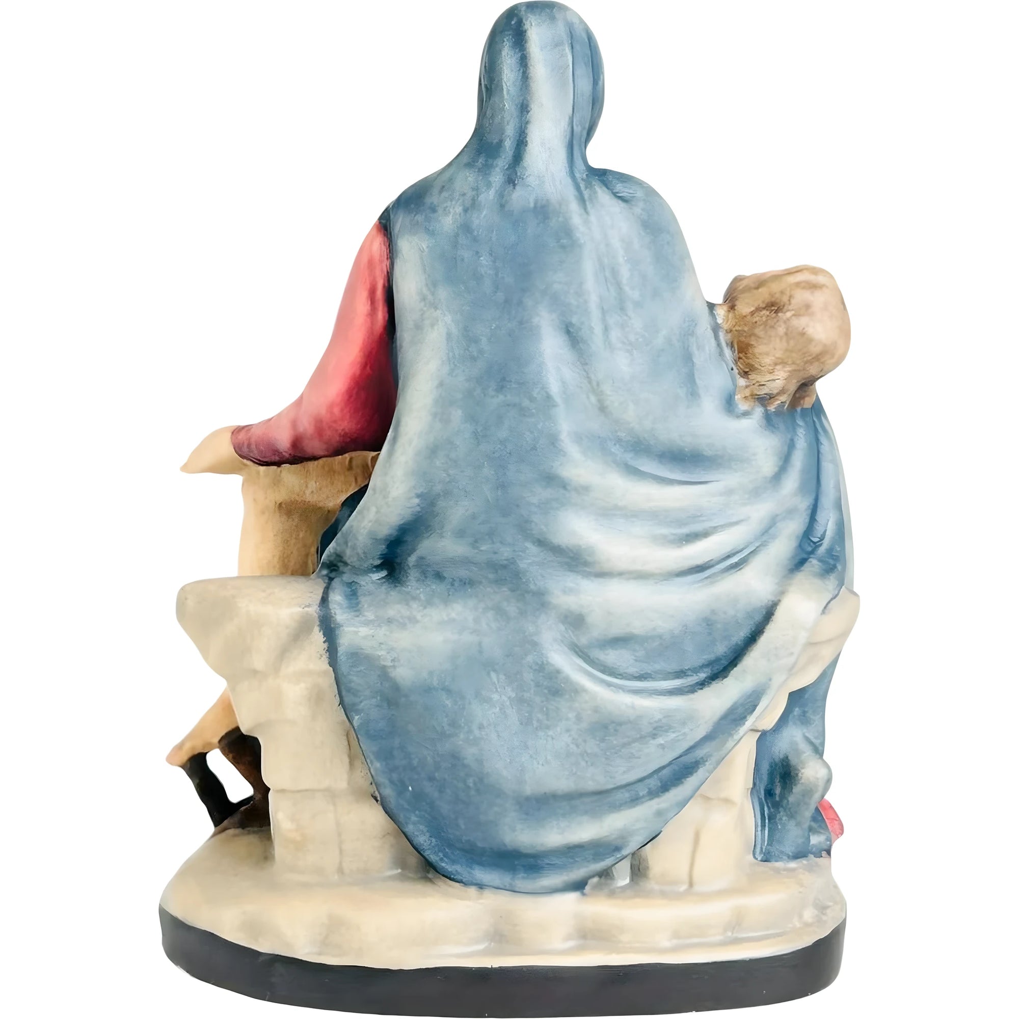 Michelangelo's Pietà Hand-Carved Wood Replica from Val Gardena – Dolfi Michelangelo's Pietà Hand-Carved Wood Replica from Val Gardena – Dolfi