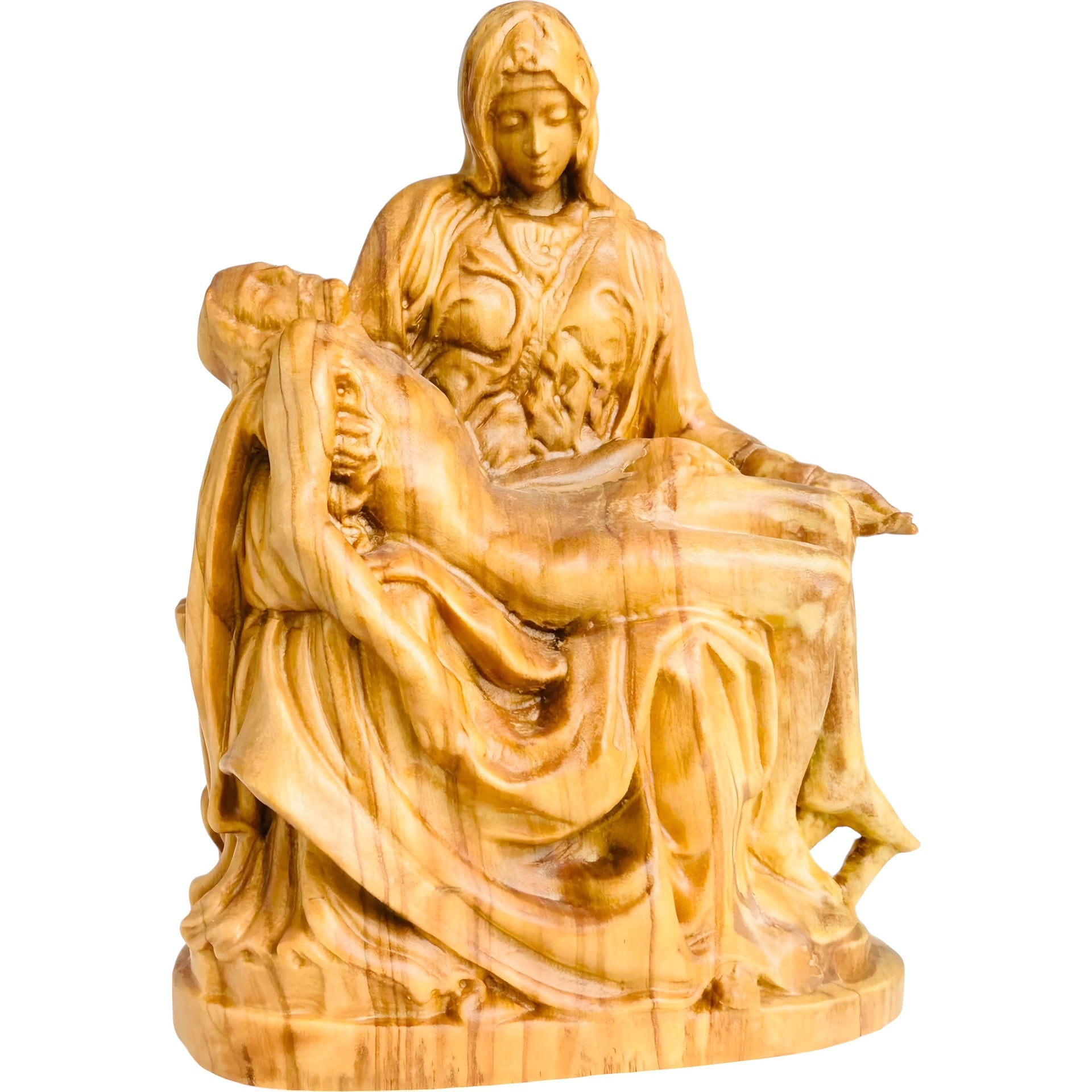 Michelangelo's Pietà Hand-Carved Wood Replica from Val Gardena – Dolfi