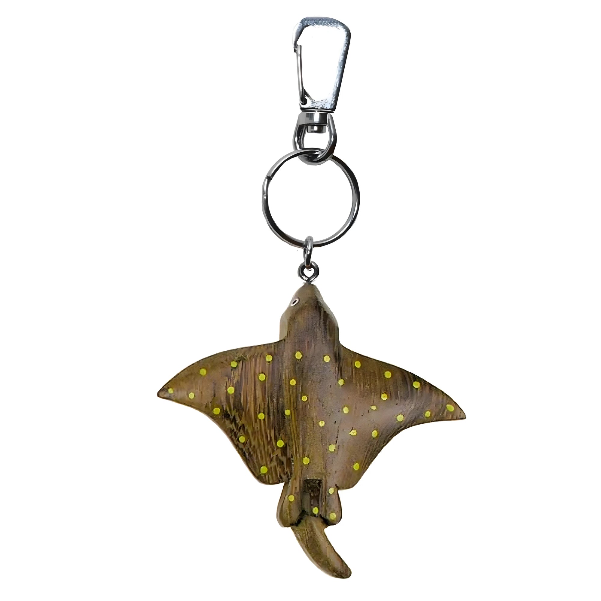 Handcrafted Maple Ray Keychain | 6 cm Sculpture