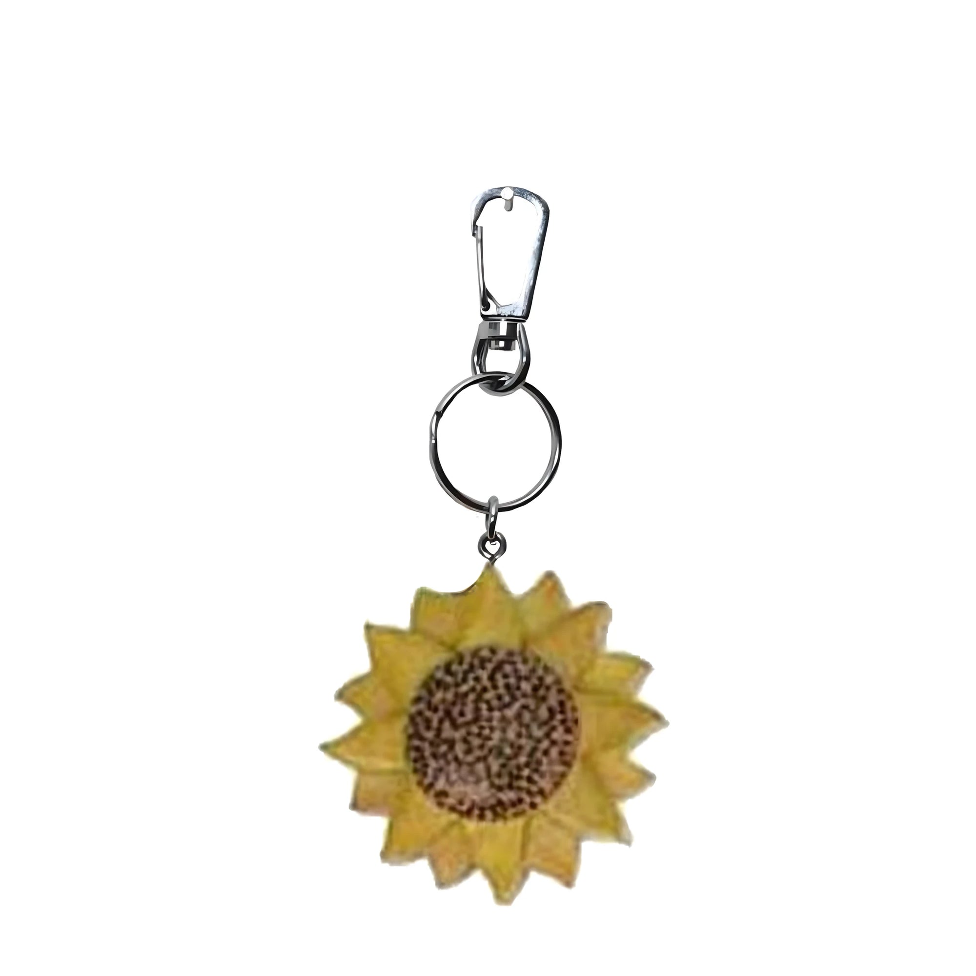 Detailed Sunflower Keychain, Symbol of Joy and Light Handmade