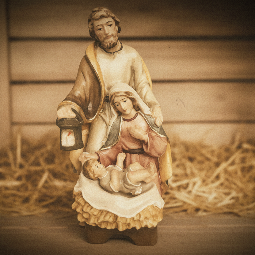 Presepe in legno stile barocco 