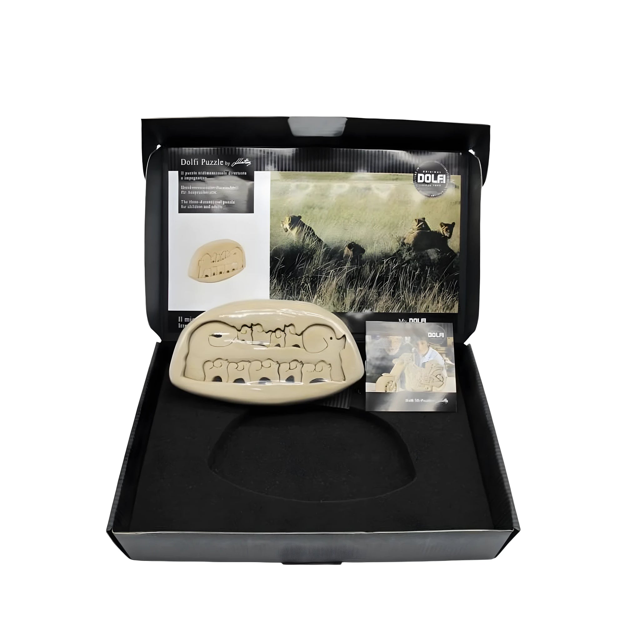 Maple Wood Elephant Family Puzzle from Val Gardena