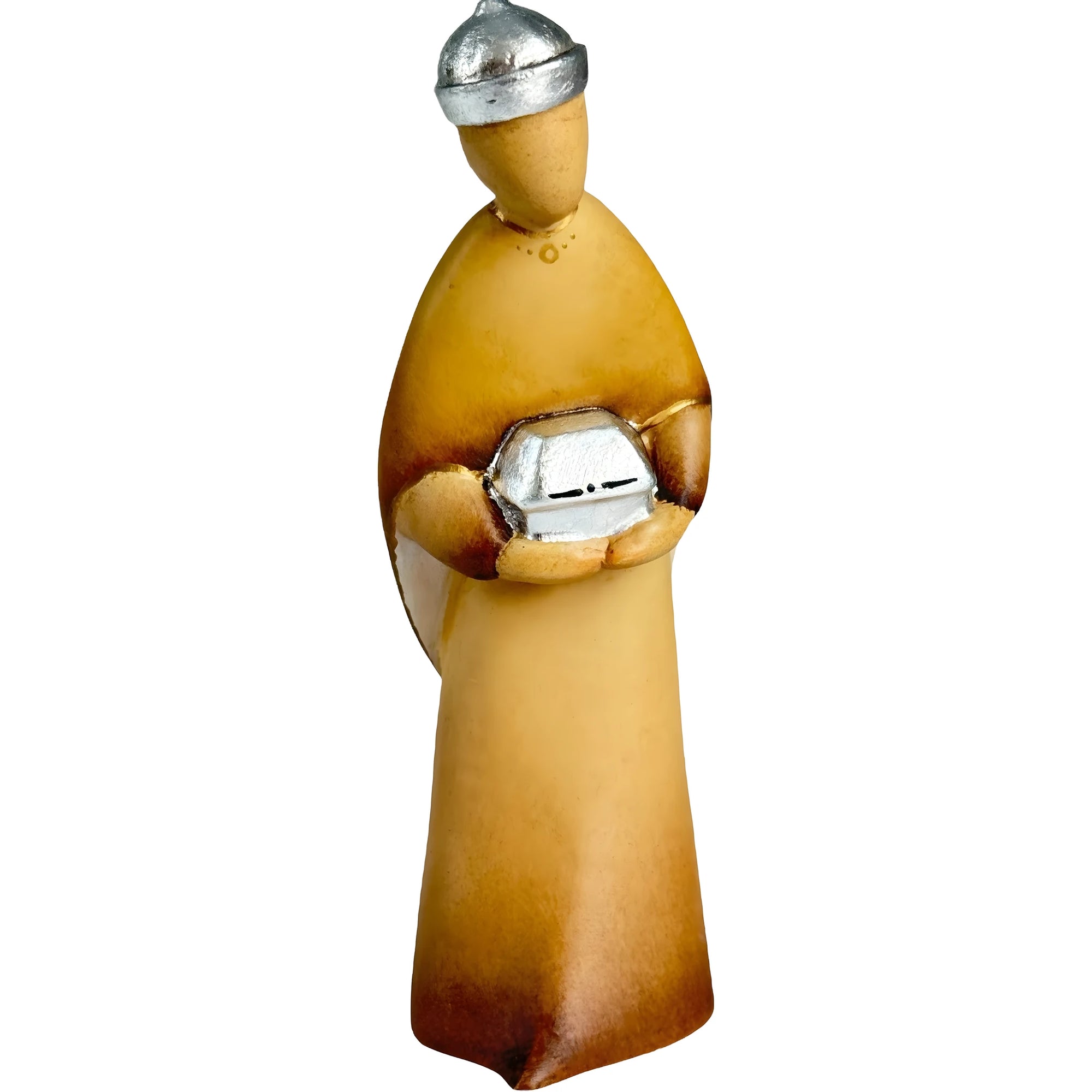 Re Gaspare, Magio Stilizzato in Legno d'Acero – Arte Sacra Moderna Val Gardena