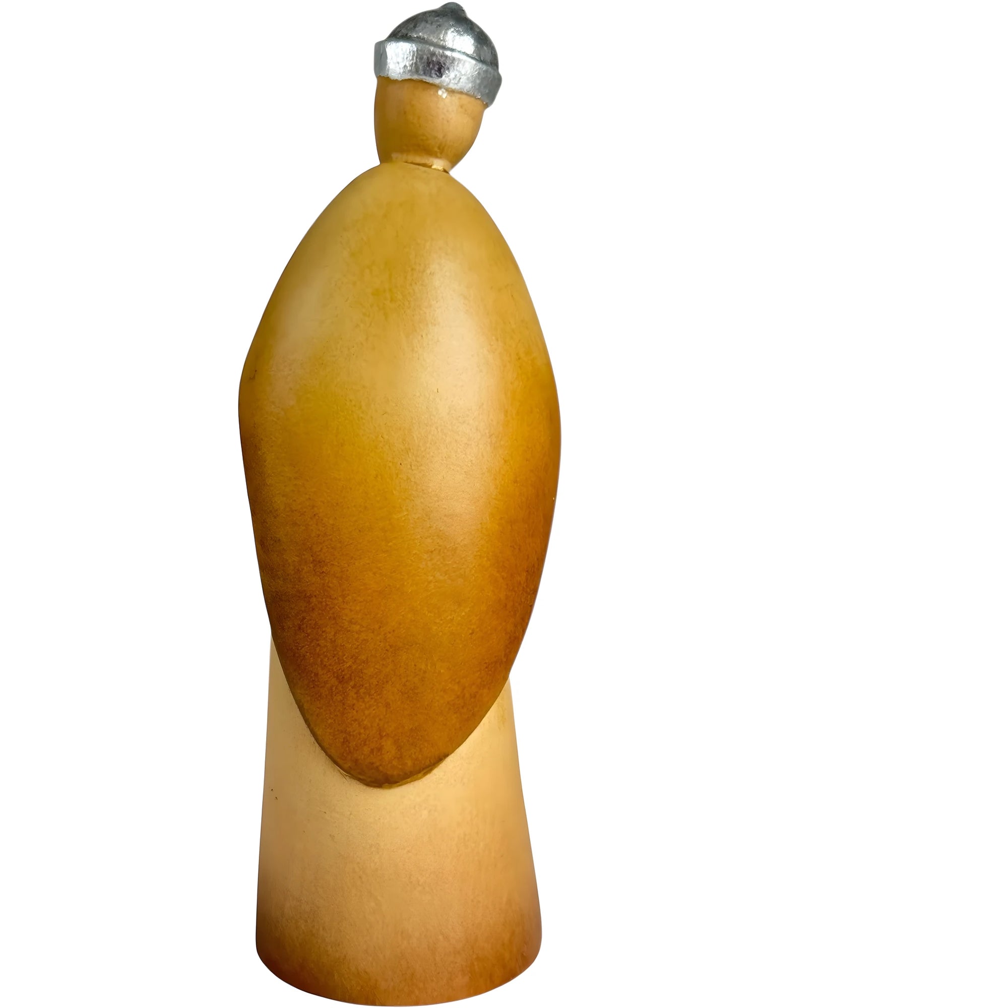 Re Gaspare, Magio Stilizzato in Legno d'Acero – Arte Sacra Moderna Val Gardena