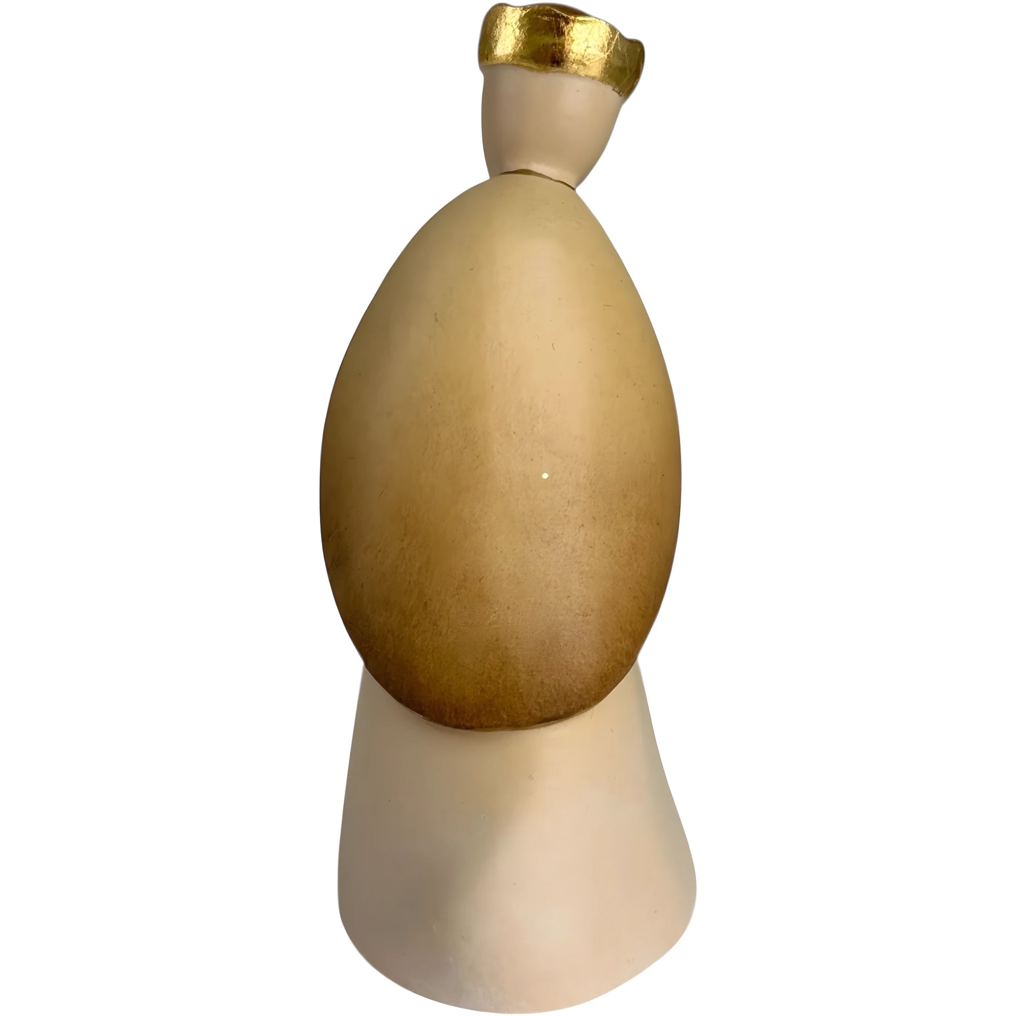 Re Magio Baldassarre in Legno d'Acero | Statua Stilizzata Sacra