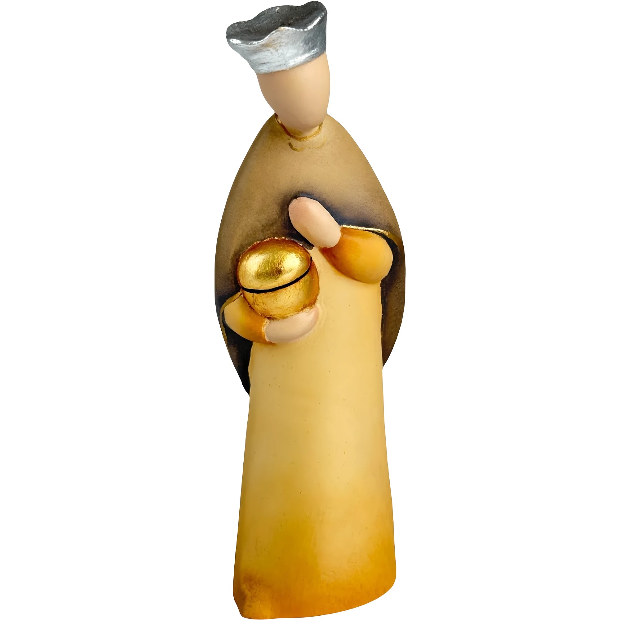 Re Magio Melchiorre Stilizzato in Legno d'Acero Val Gardena