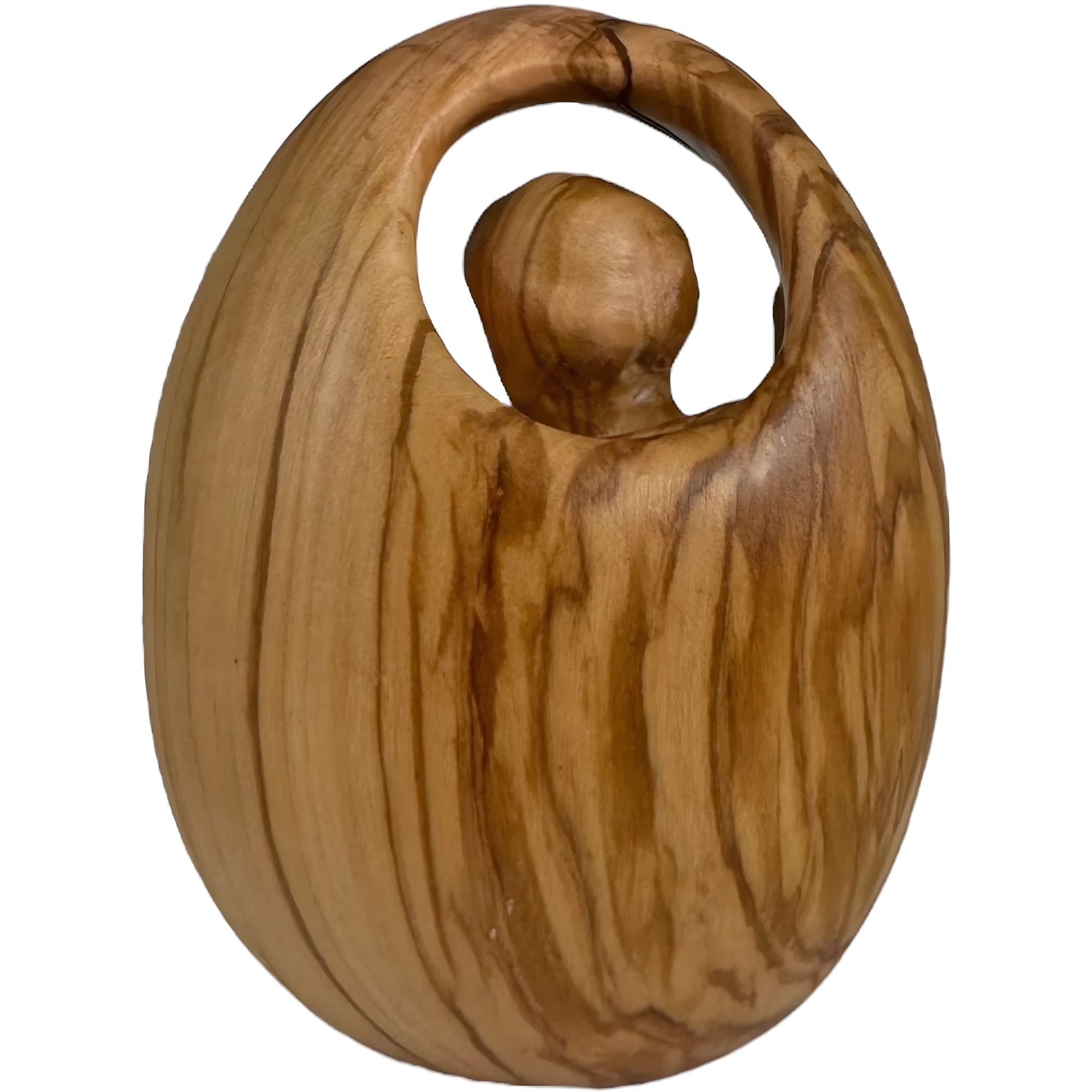 Rilievo Sacro Ovale in Legno Sant'Antonio e Gesù Bambino Val Gardena