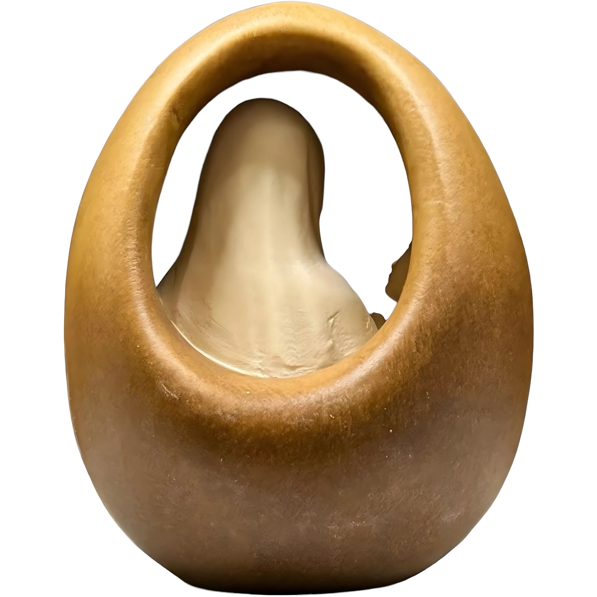 Rilievo in Legno della Madonna di Lourdes e Santa Bernadette, Scultura Val Gardena