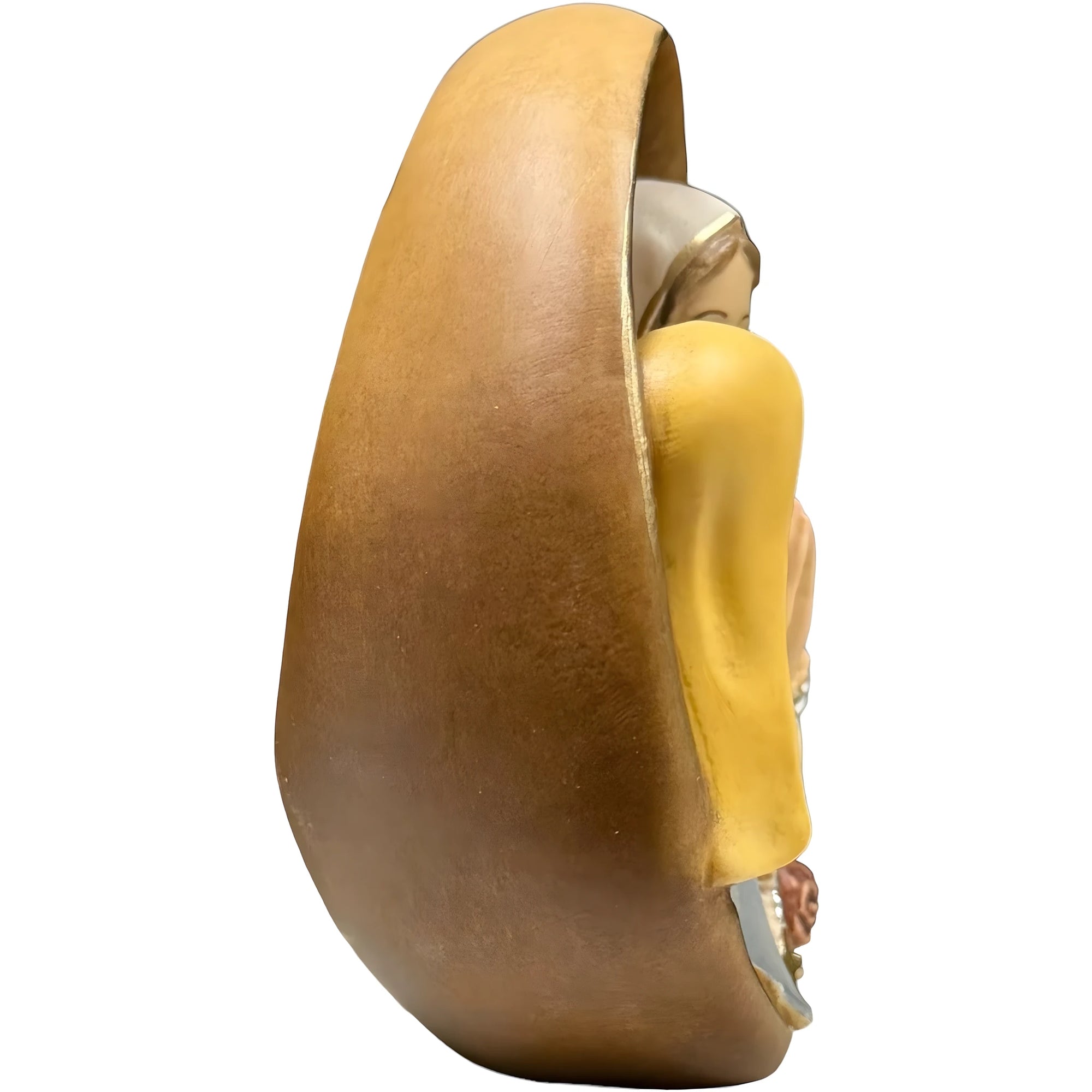 Rilievo in Legno della Madonna di Lourdes e Santa Bernadette, Scultura Val Gardena