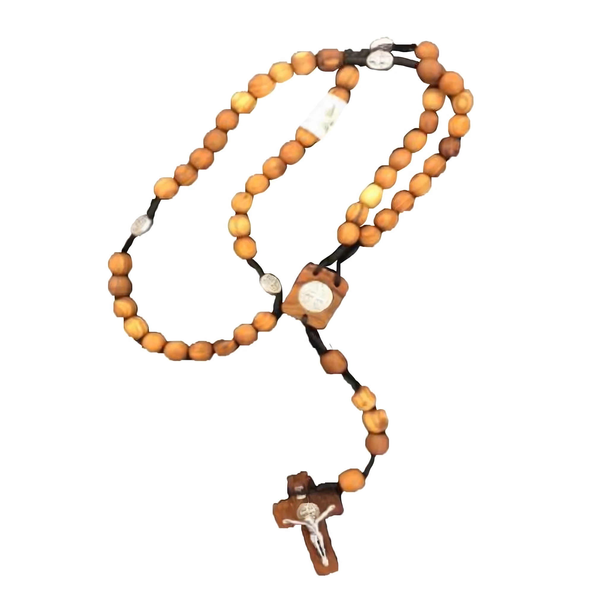 Rosario in legno di Ulivo Italiano artigianale | Val Gardena