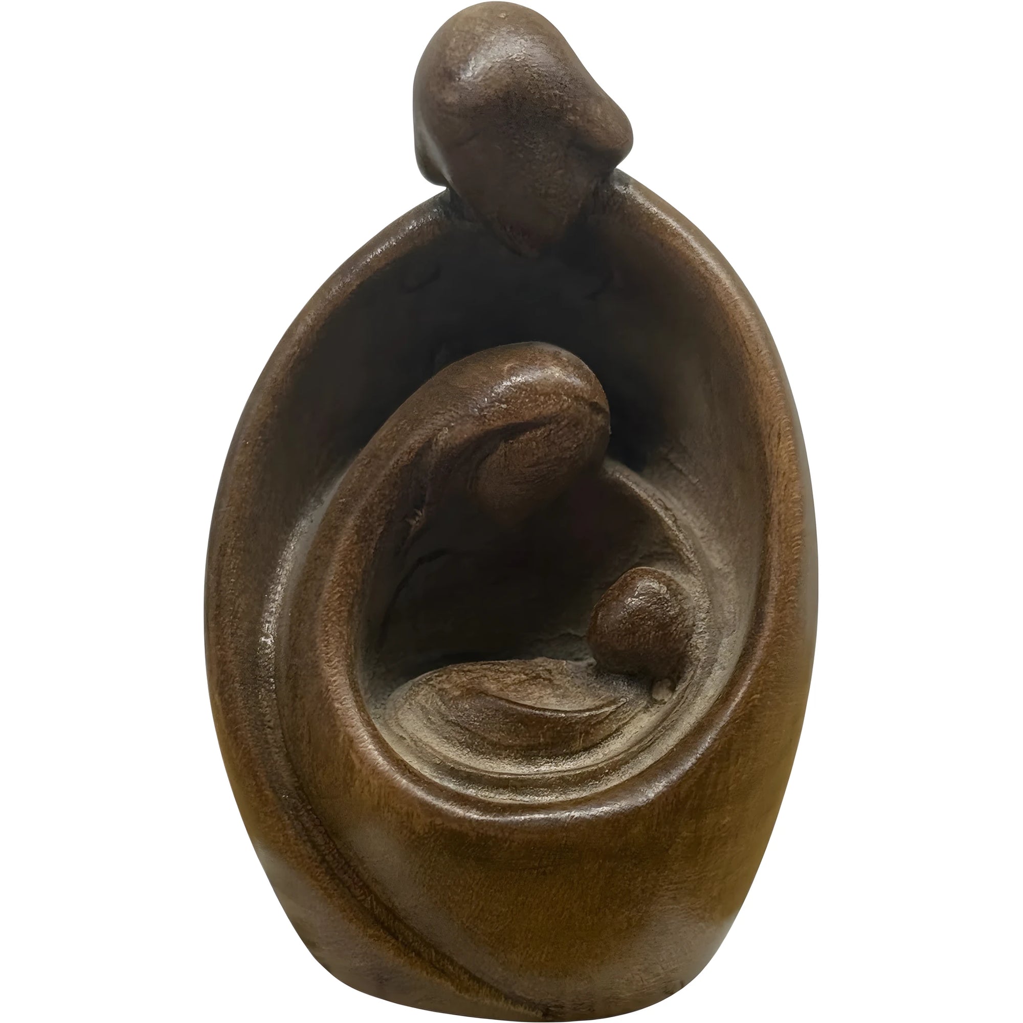 Modern Style Nativity Scene in wood - color