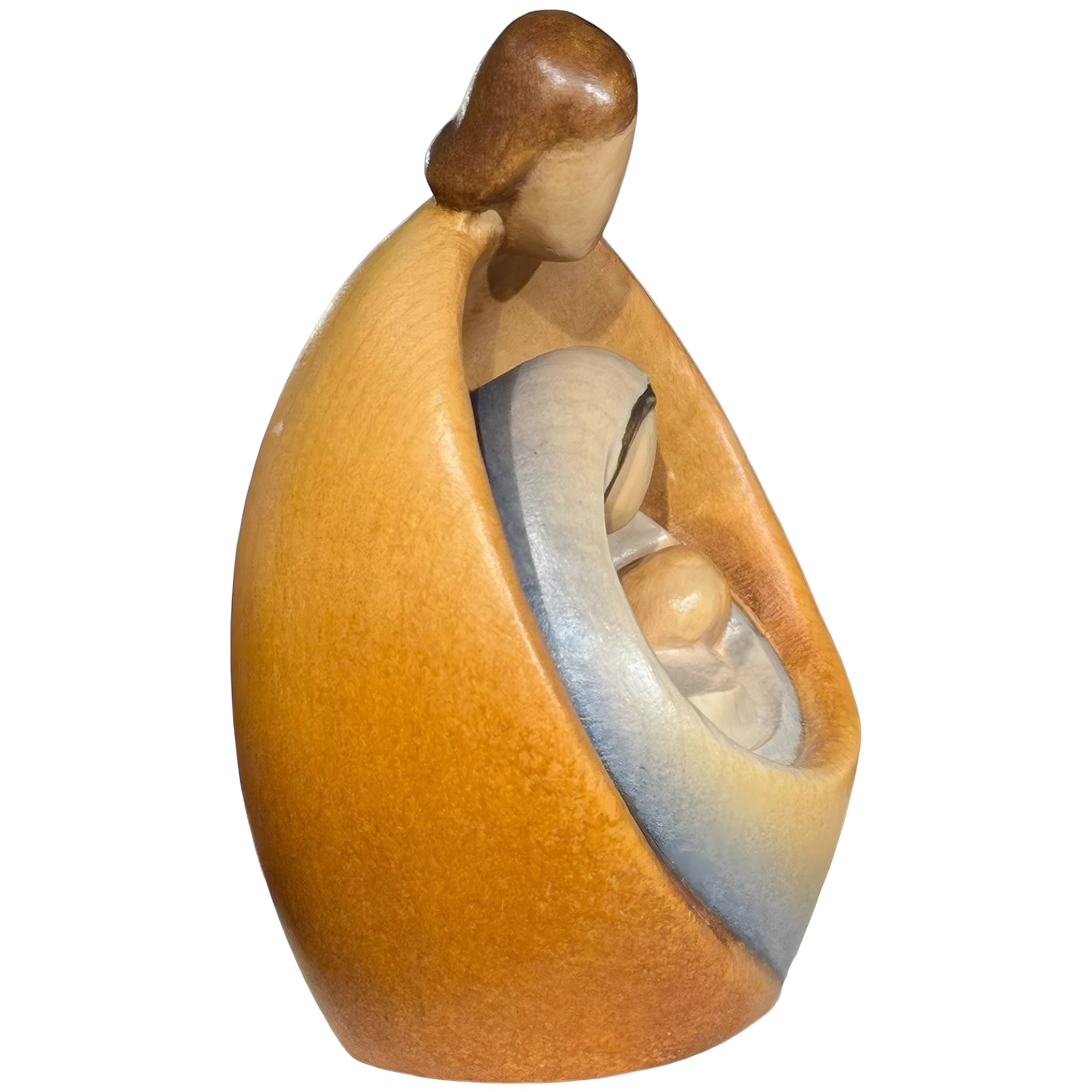 Modern Style Nativity Scene in wood - color