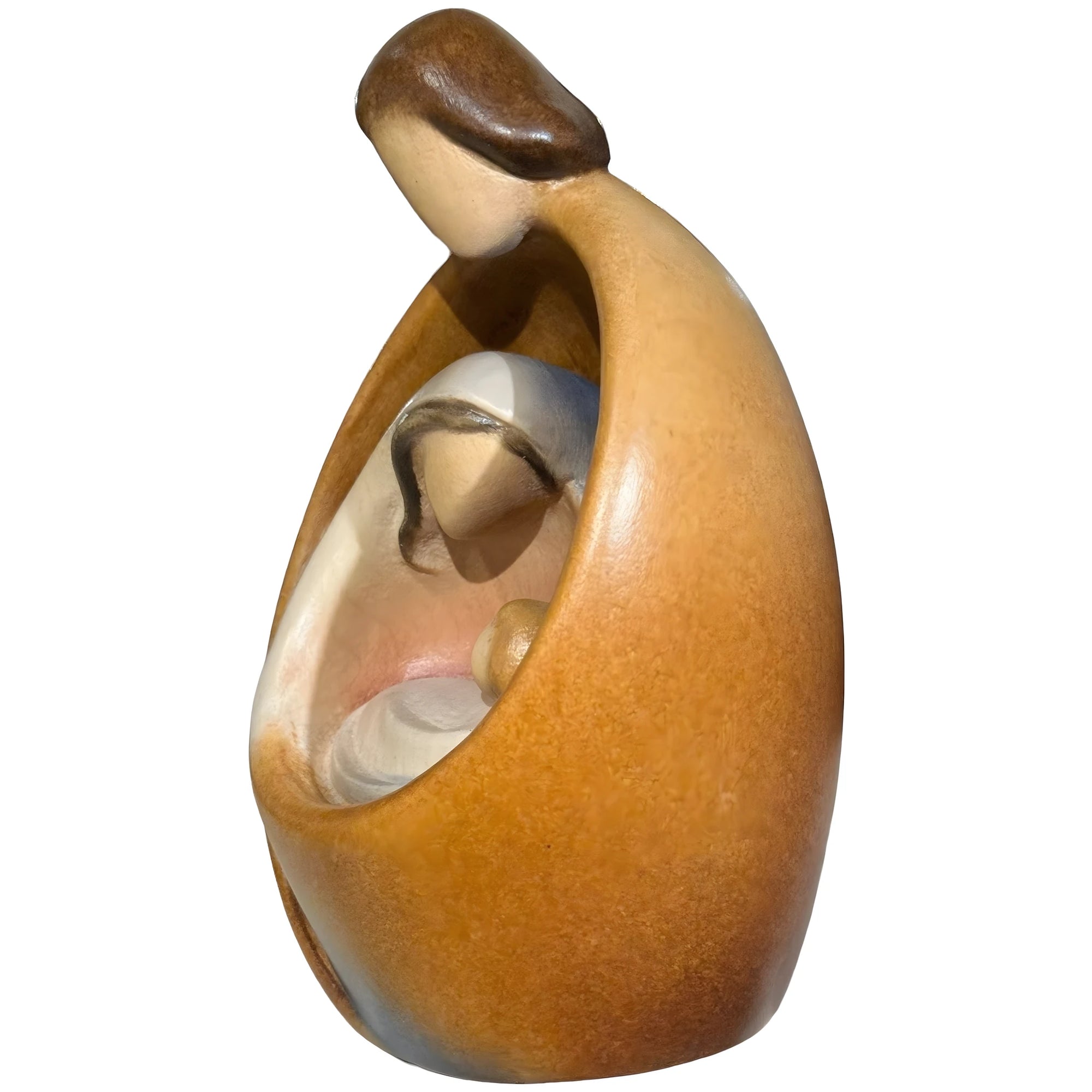 Modern Style Nativity Scene in wood - color