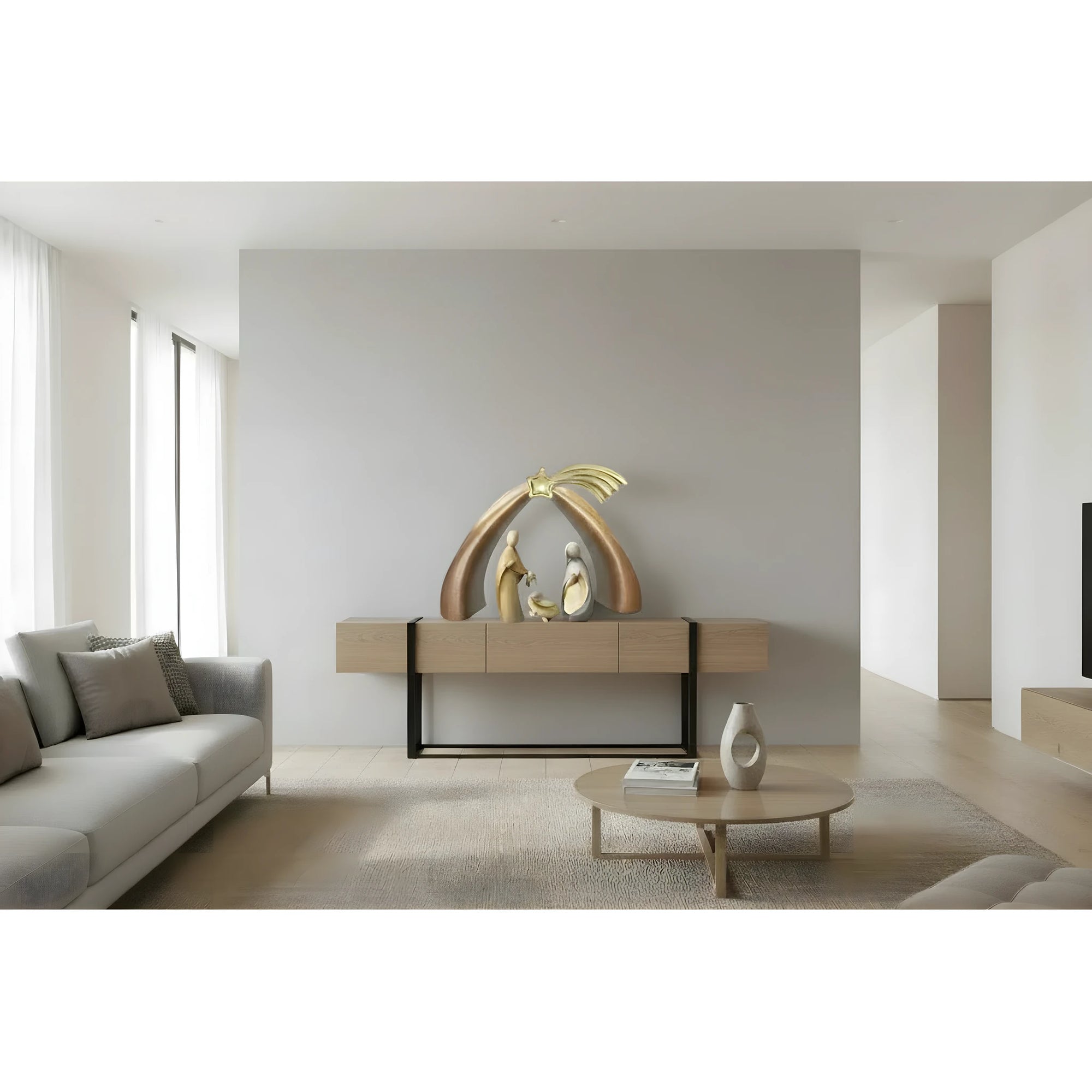 Holy Family with Stable Children's Nativity - color