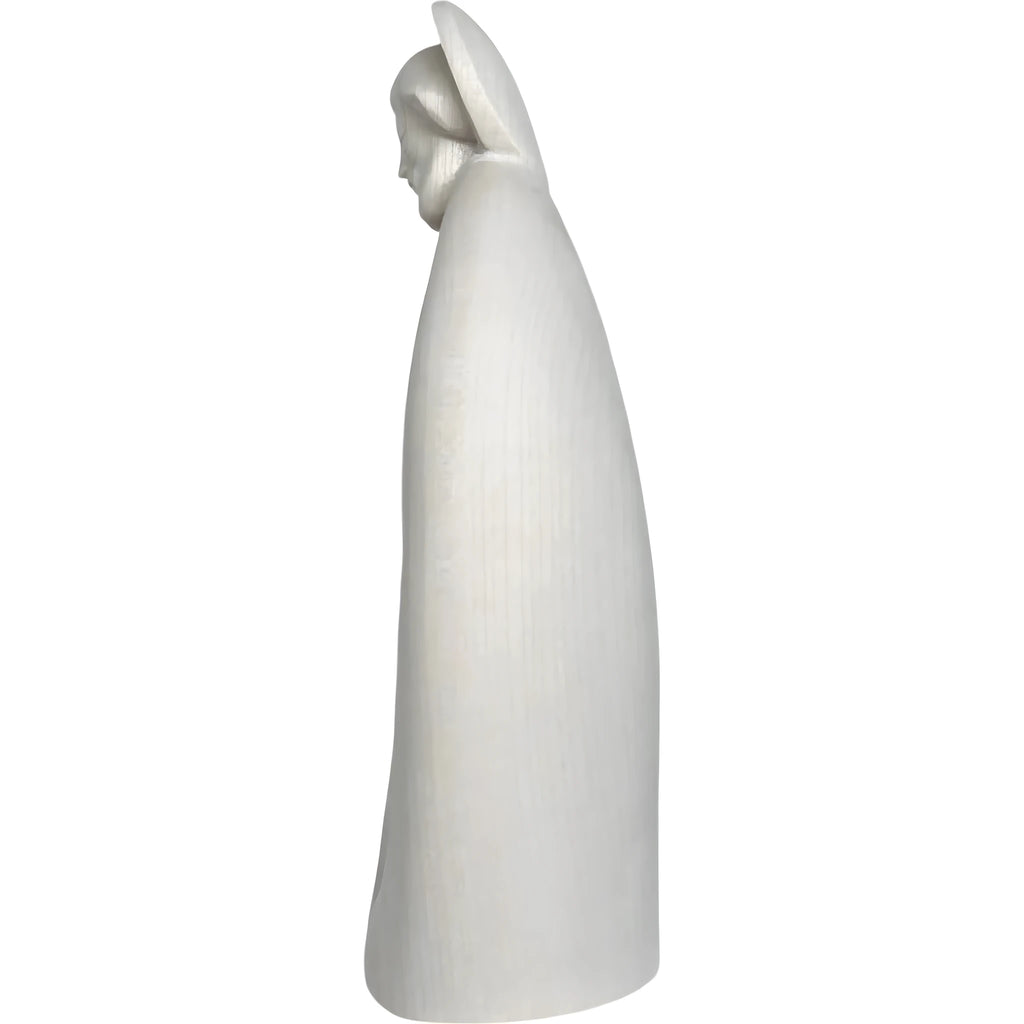 Sainte Famille Stylisée en Bois d'Érable Naturel | Sculpture Artisanale Val Gardena