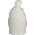 Sainte Famille Stylisée en Bois d'Érable Naturel | Sculpture Artisanale Val Gardena