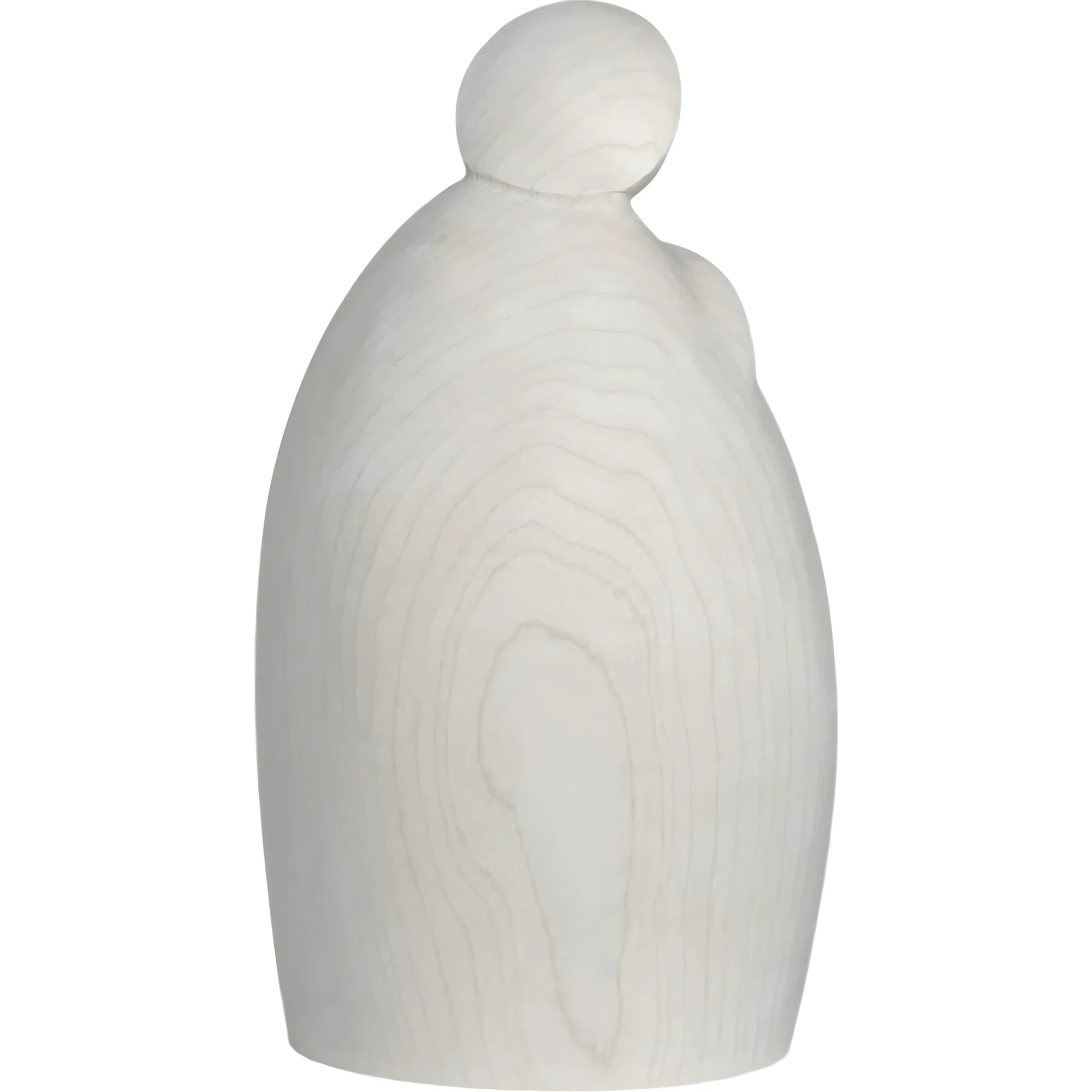 Stylized Holy Family in Natural Maple Wood | Val Gardena Artisan Sculpture