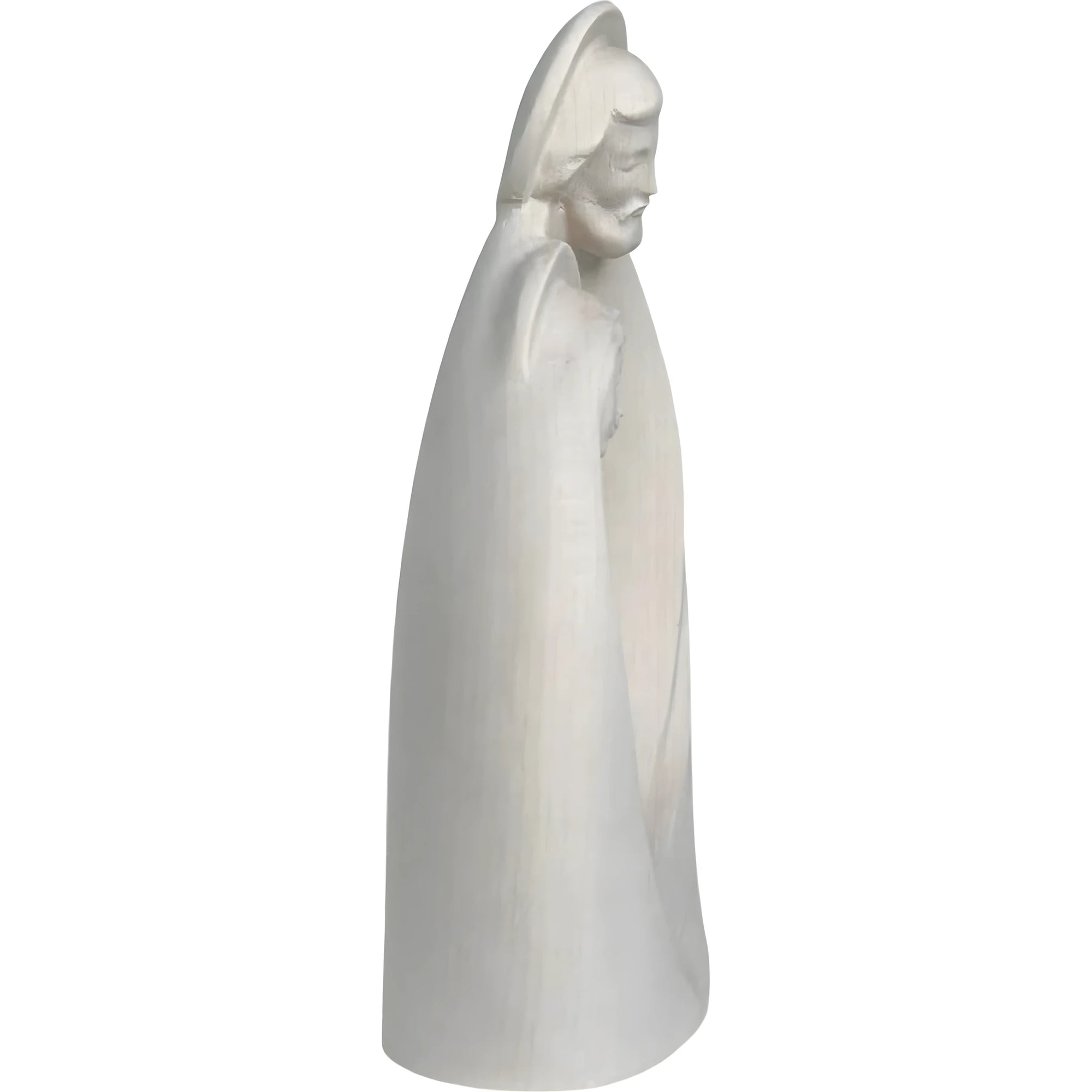 Stylized Holy Family in Natural Maple Wood | Val Gardena Artisan Sculpture