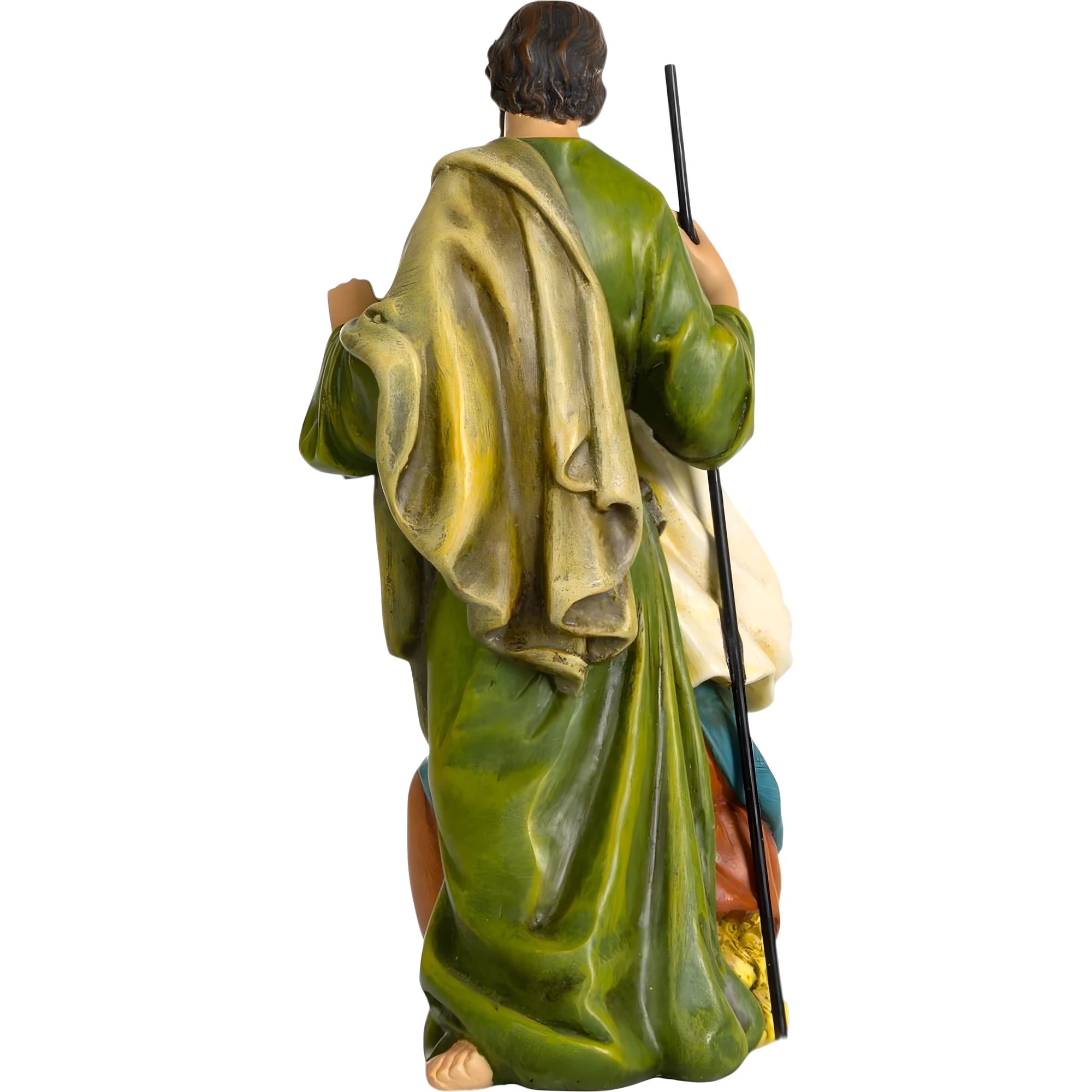 Sagrada Família em Pasta de Madeira com Lanterna, Artesanato Val Gardena