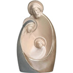 Stylizowana Święta Rodzina, rzeźba z drewna klonowego z Val Gardena