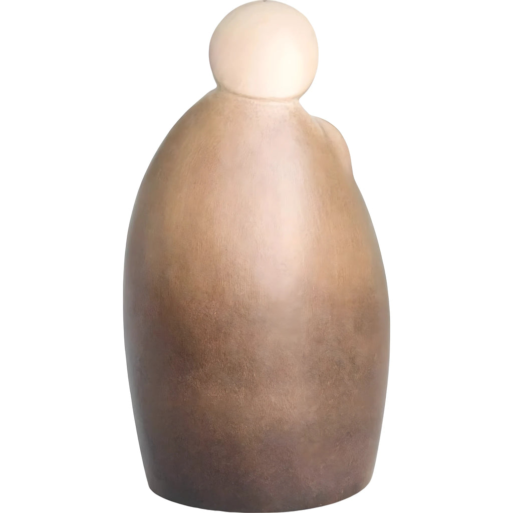 Stylizowana Święta Rodzina, rzeźba z drewna klonowego z Val Gardena