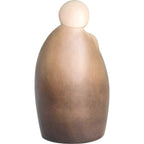 Stylizowana Święta Rodzina, rzeźba z drewna klonowego z Val Gardena